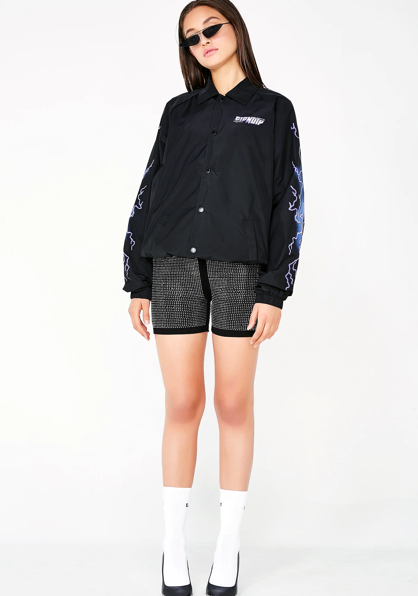 Rave Nylon Coaches Jacket - Image 5