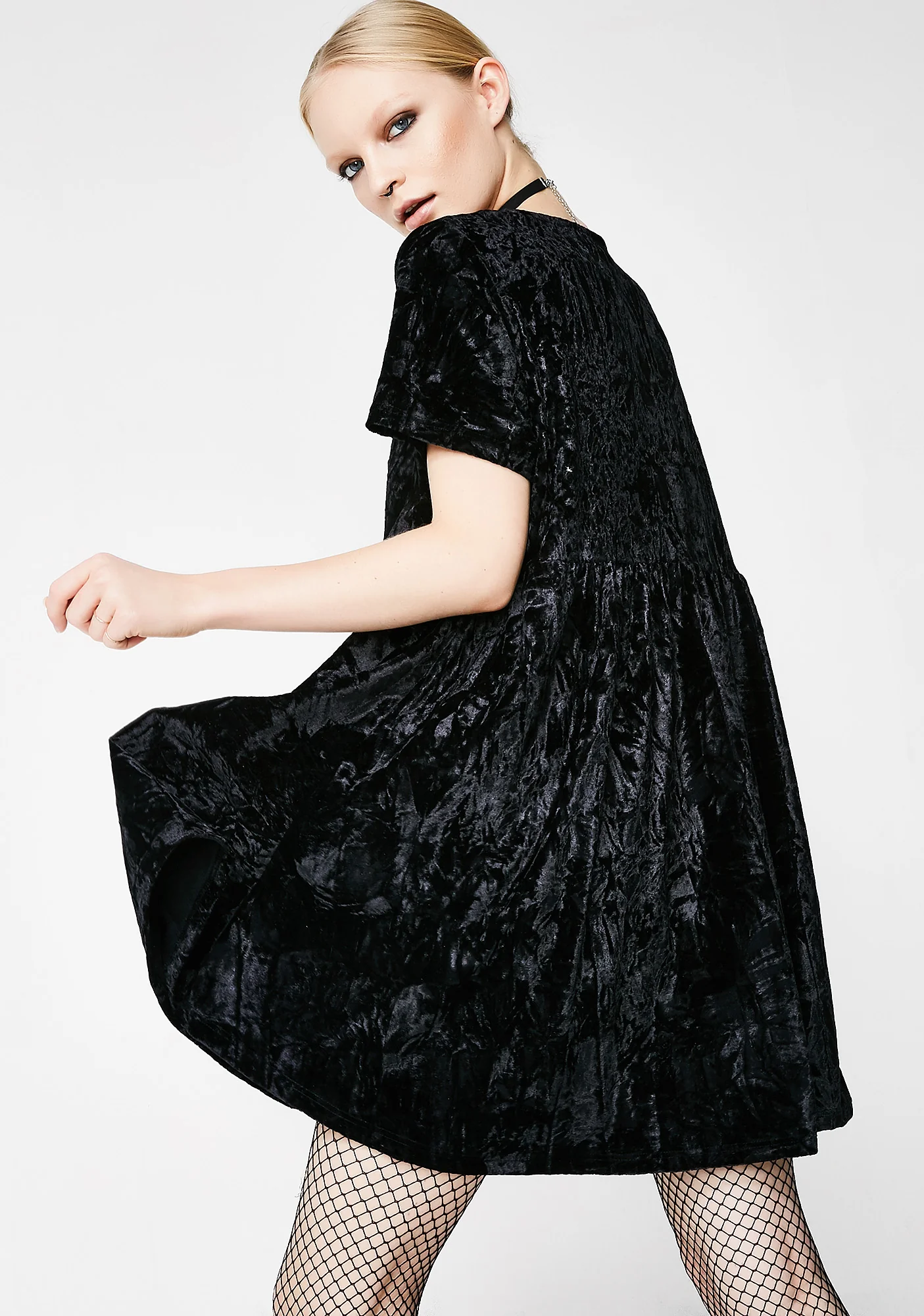 Raven Play Day Velvet Dress - Image 4
