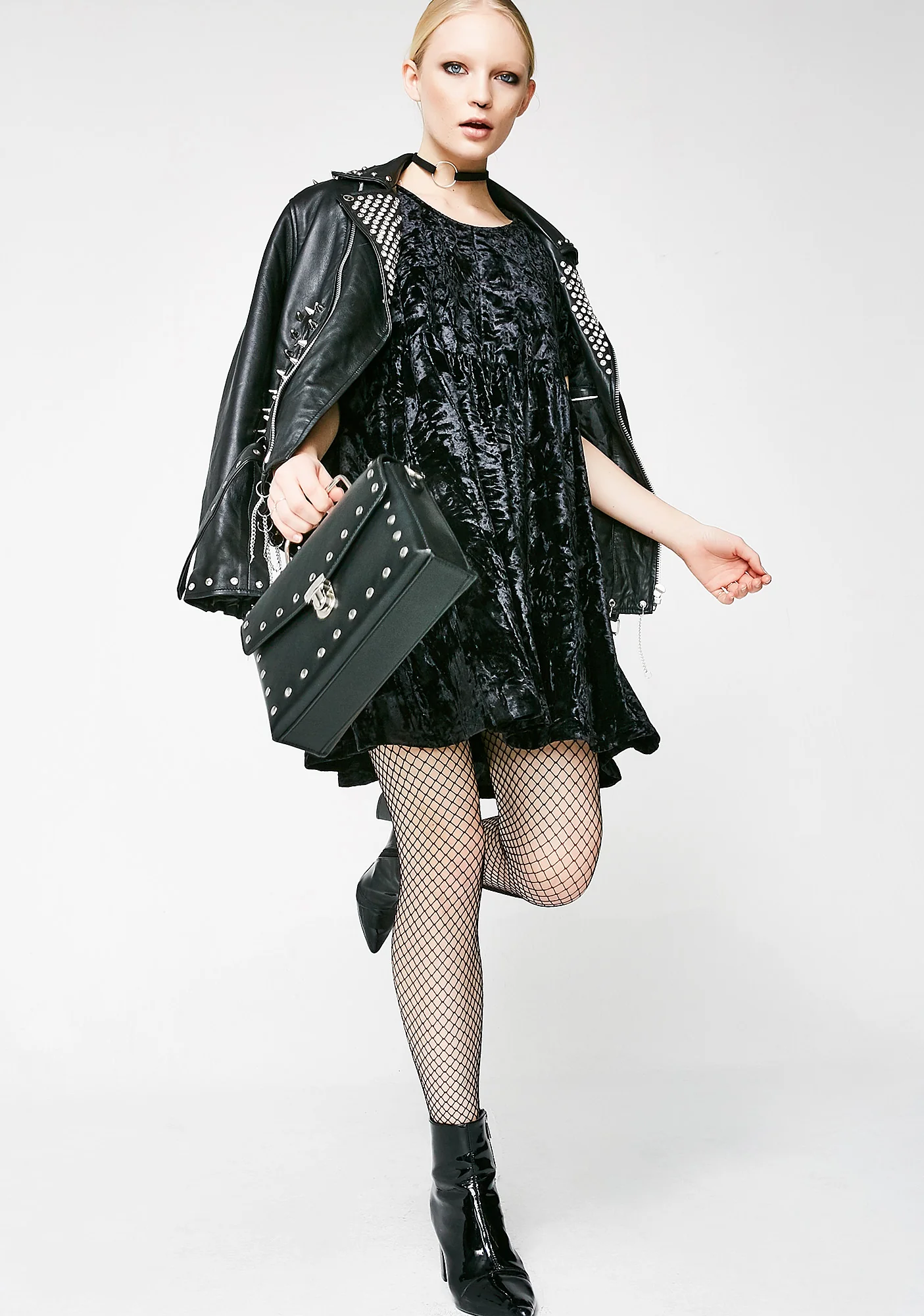 Raven Play Day Velvet Dress - Image 5