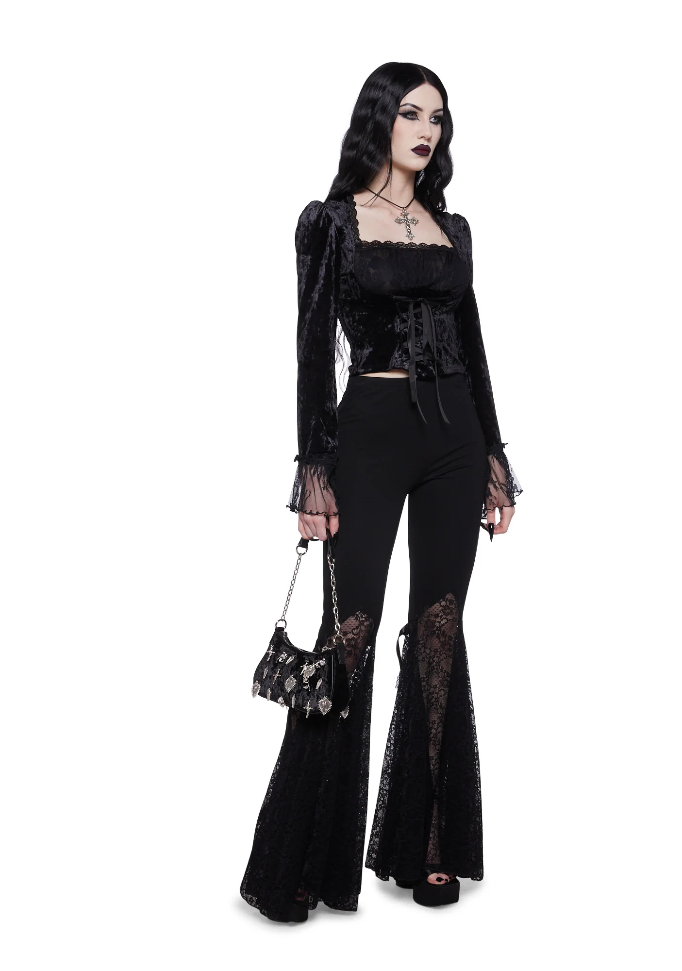 Raven’s Embrace Bell Bottom Pants - Image 2