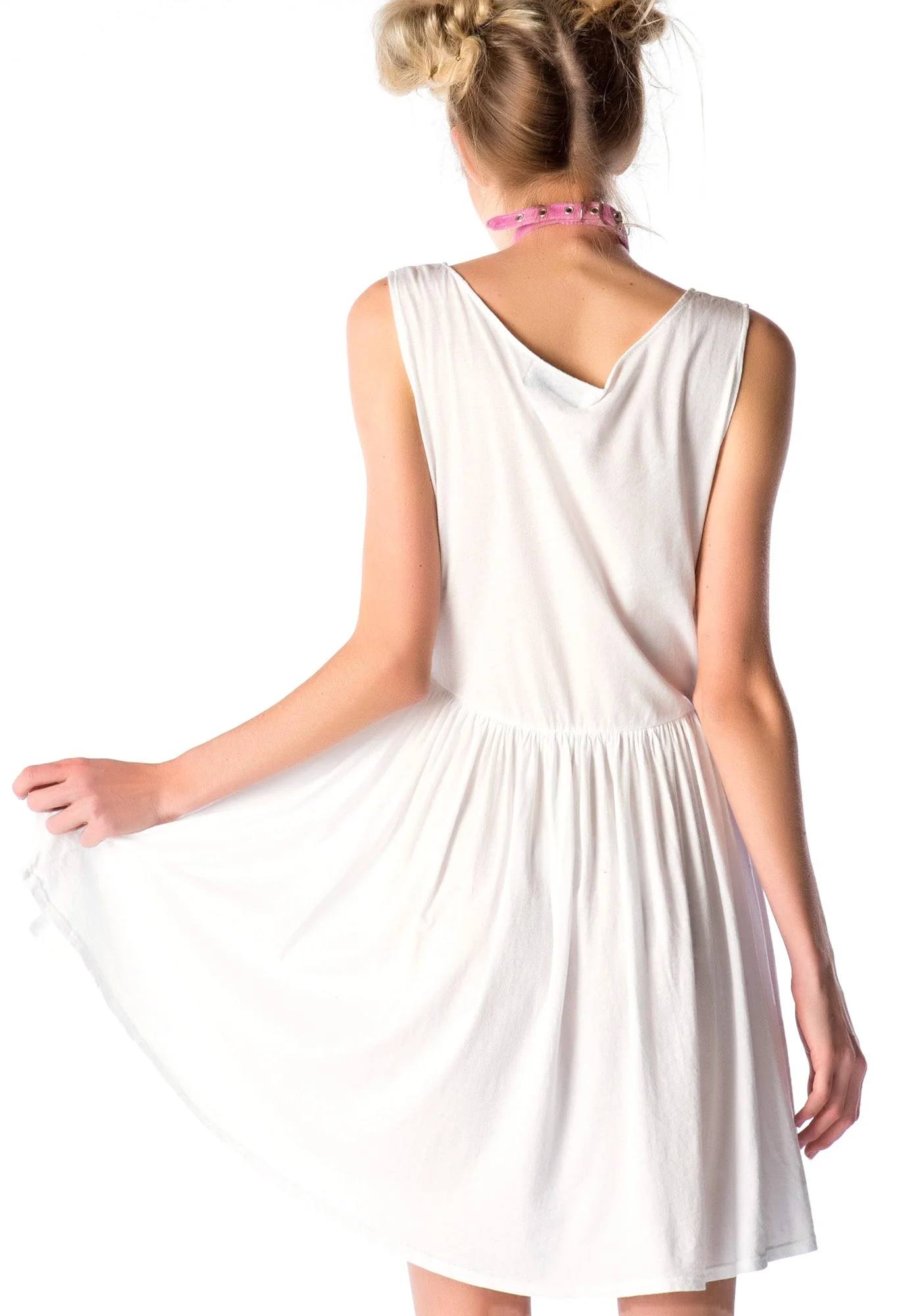 Really A Unicorn 90s Baby Doll Dress - White - Image 5