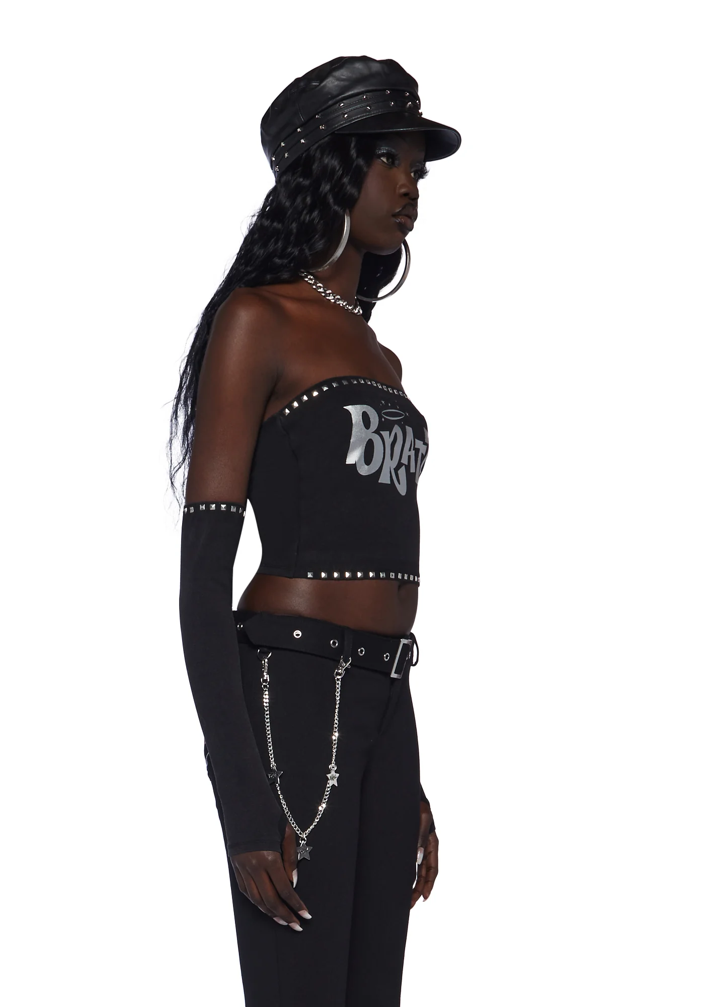 Rebel Bling Tube Top And Glove Set - Image 3