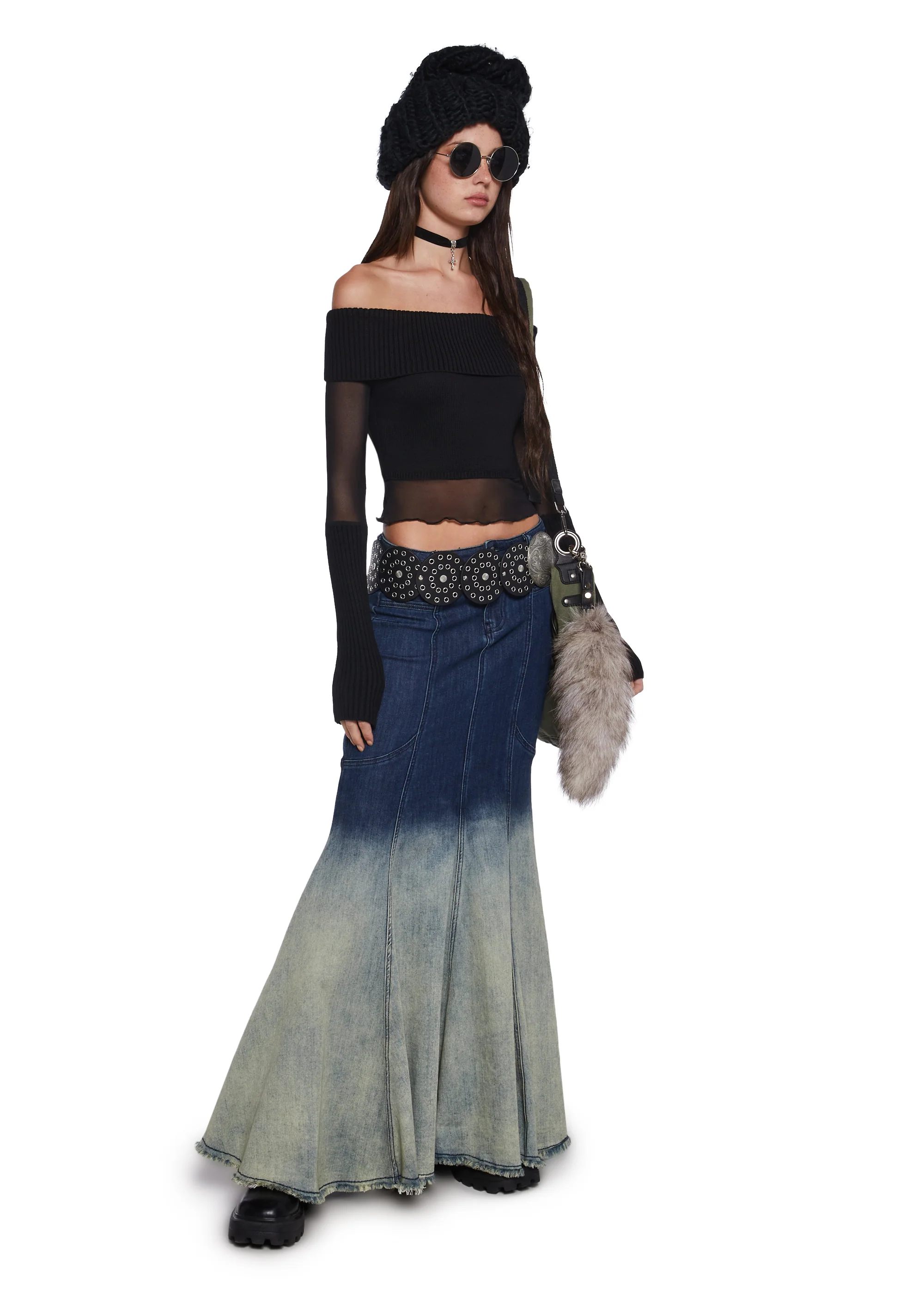 Rebel Hearts Cropped Sweater - Image 2