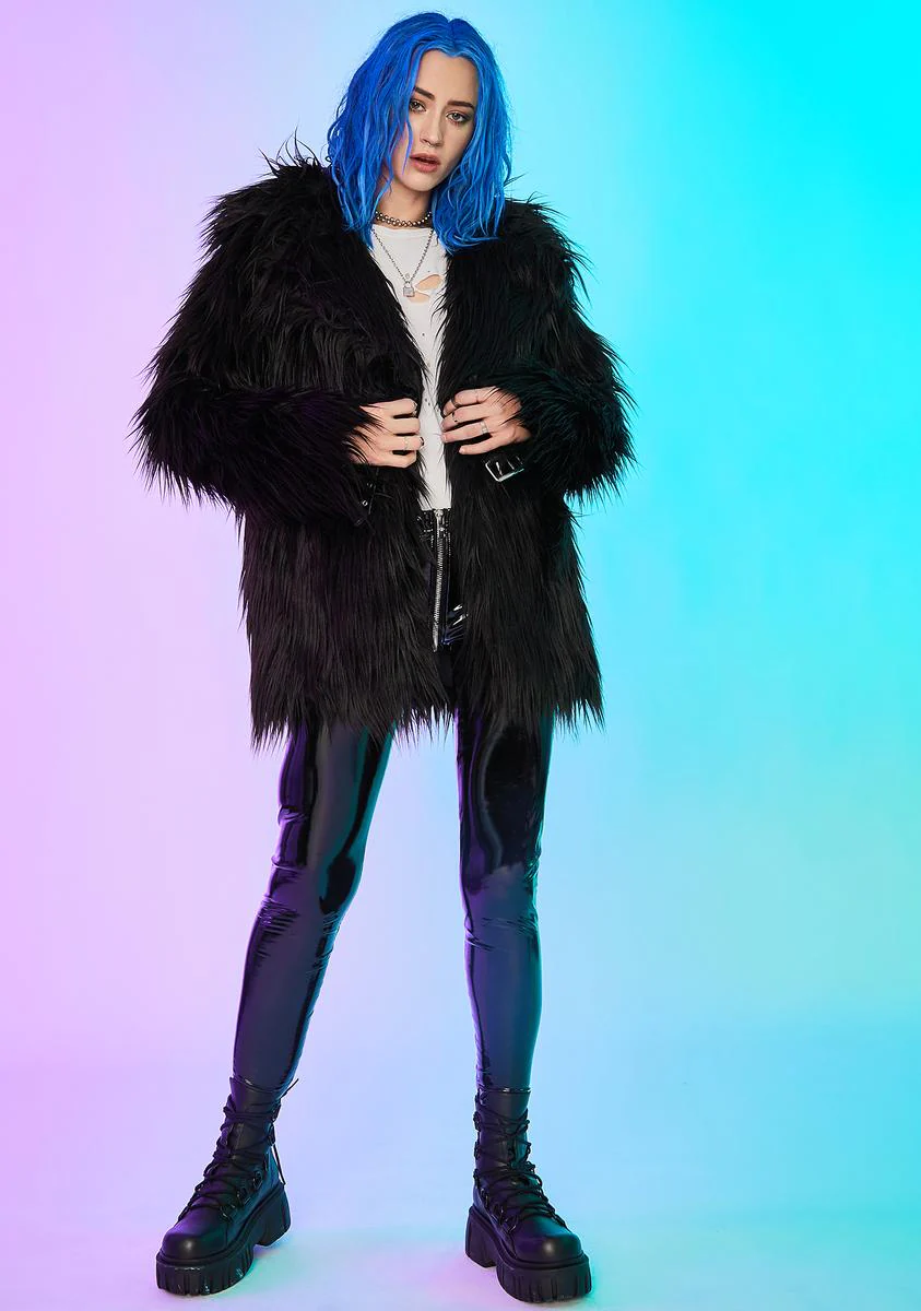 Recipe For Disaster Faux Fur Coat - Image 3
