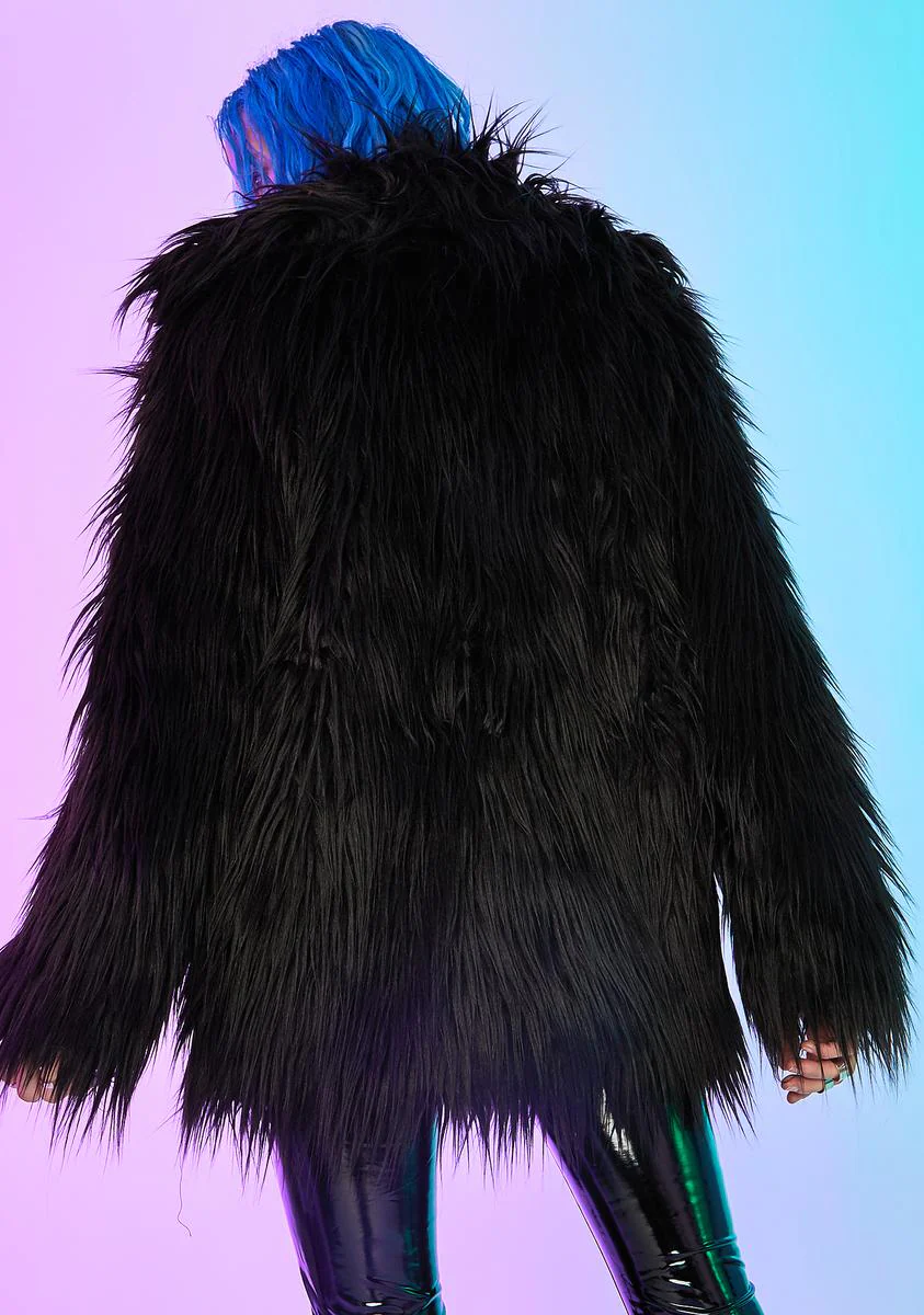 Recipe For Disaster Faux Fur Coat - Image 4