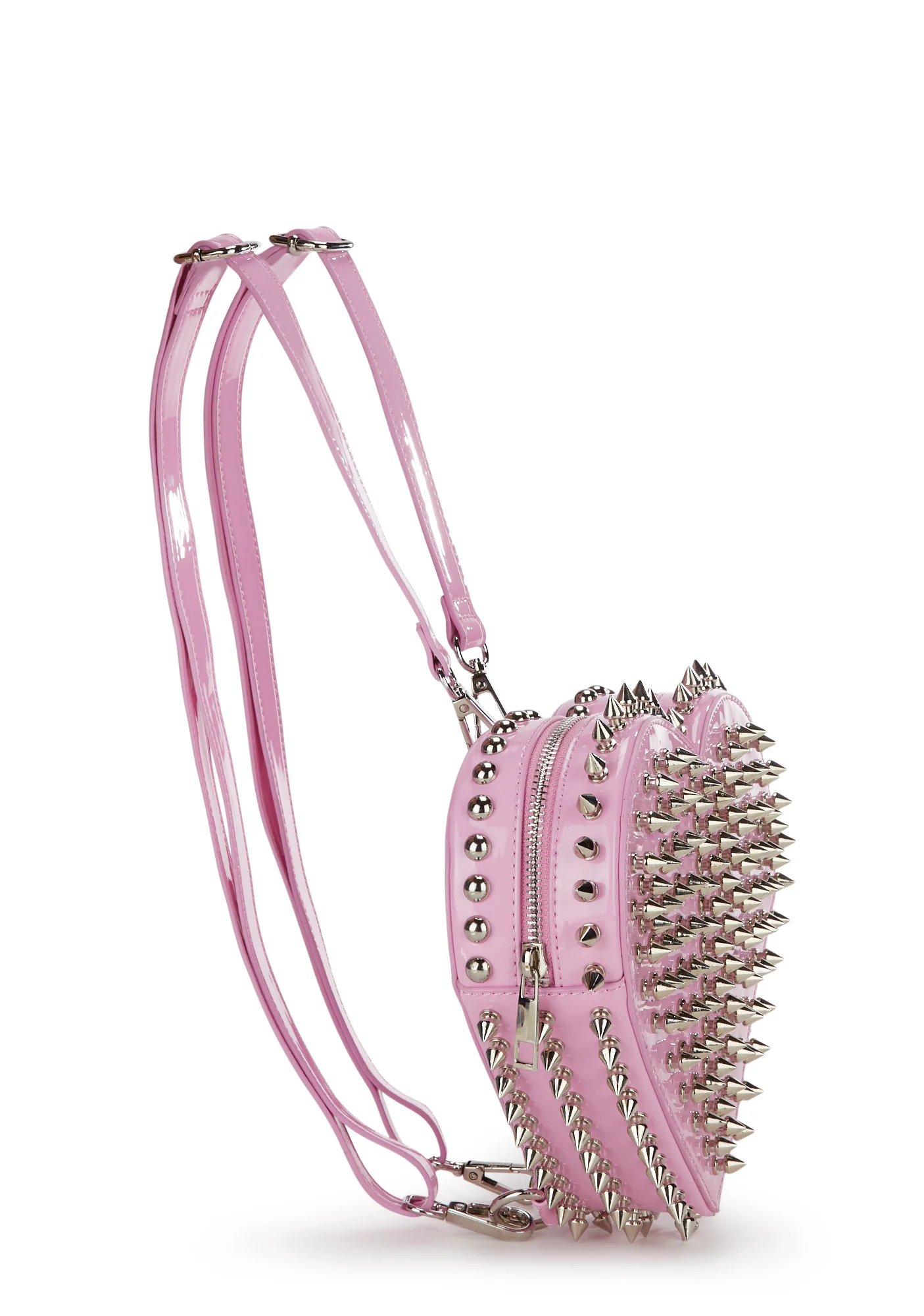 Reckless Devotion Studded Backpack - Pink - Image 3