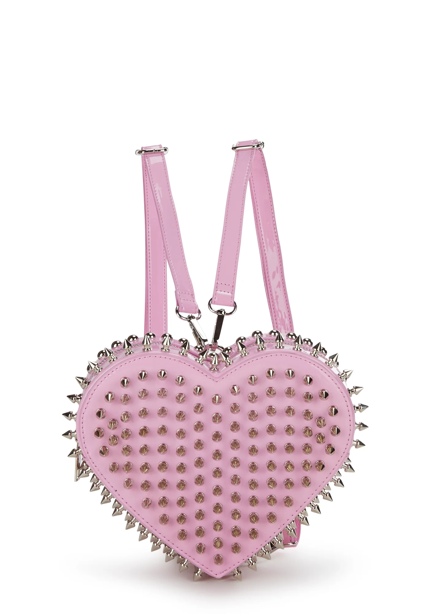 Reckless Devotion Studded Backpack - Pink - Image 5