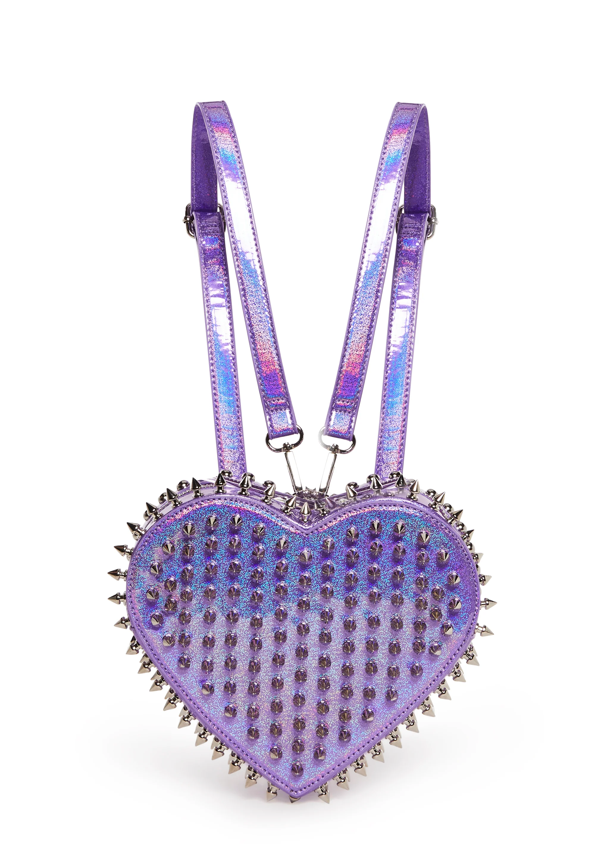 Reckless Devotion Studded Backpack - Purple - Image 2