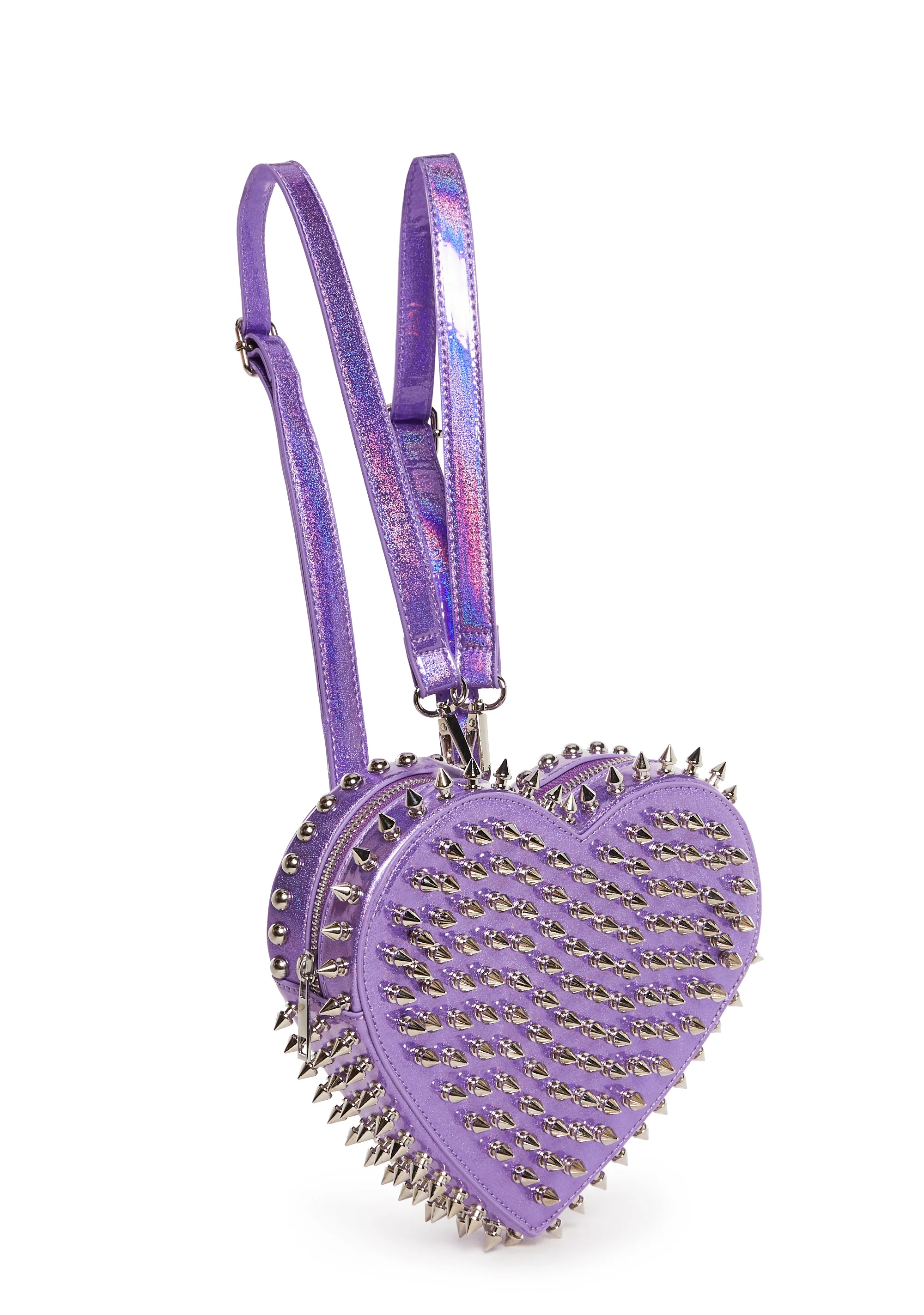 Reckless Devotion Studded Backpack - Purple - Image 3
