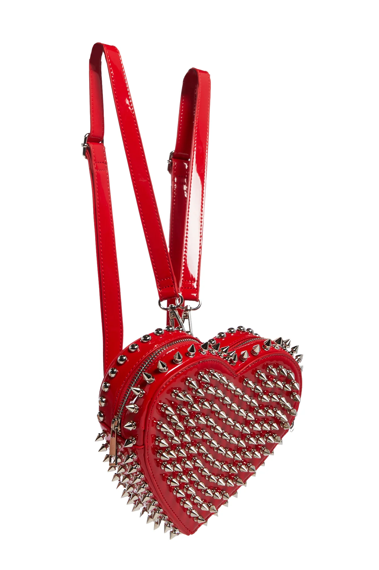 Reckless Devotion Studded Backpack - Red - Image 3