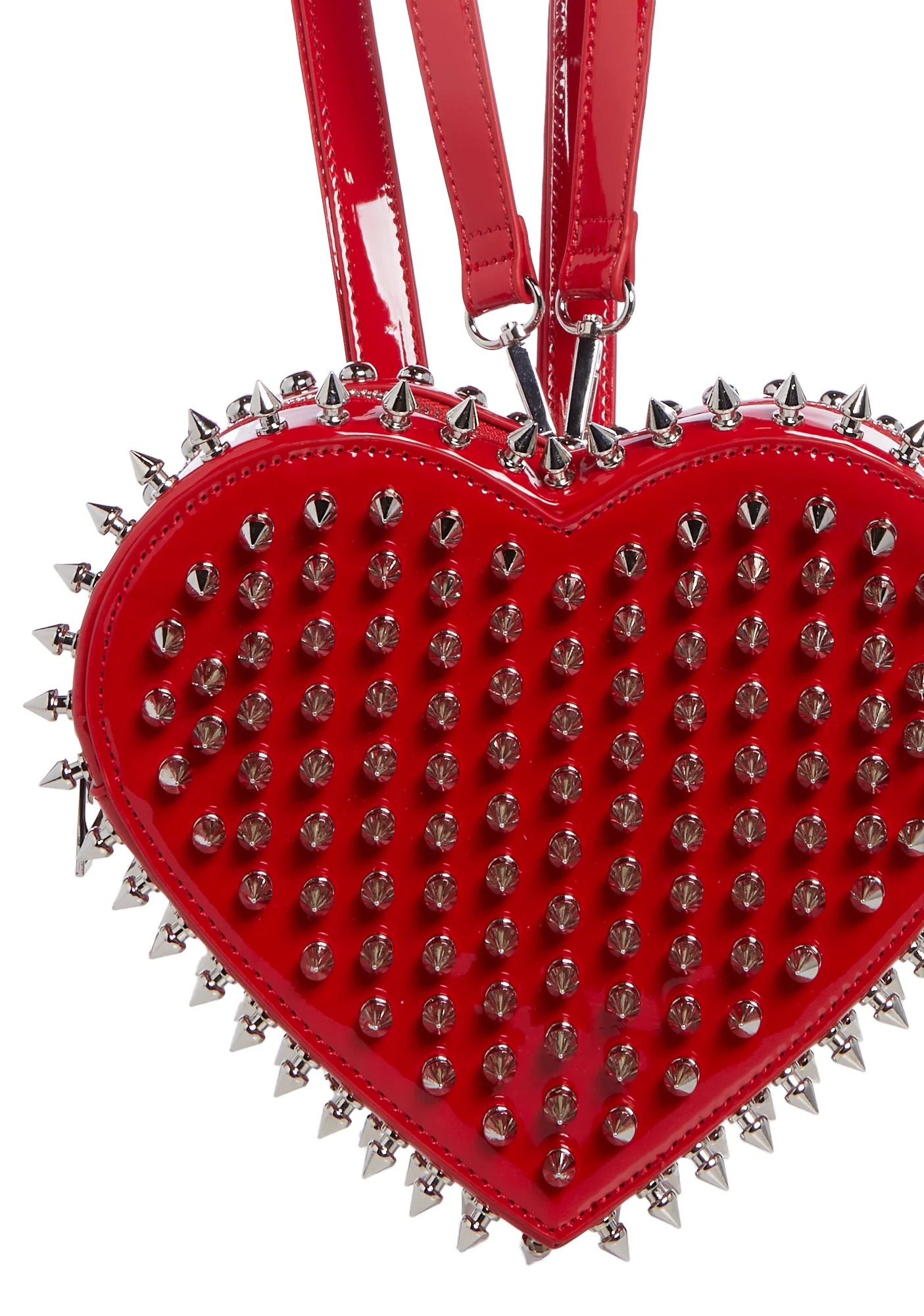 Reckless Devotion Studded Backpack - Red - Image 5