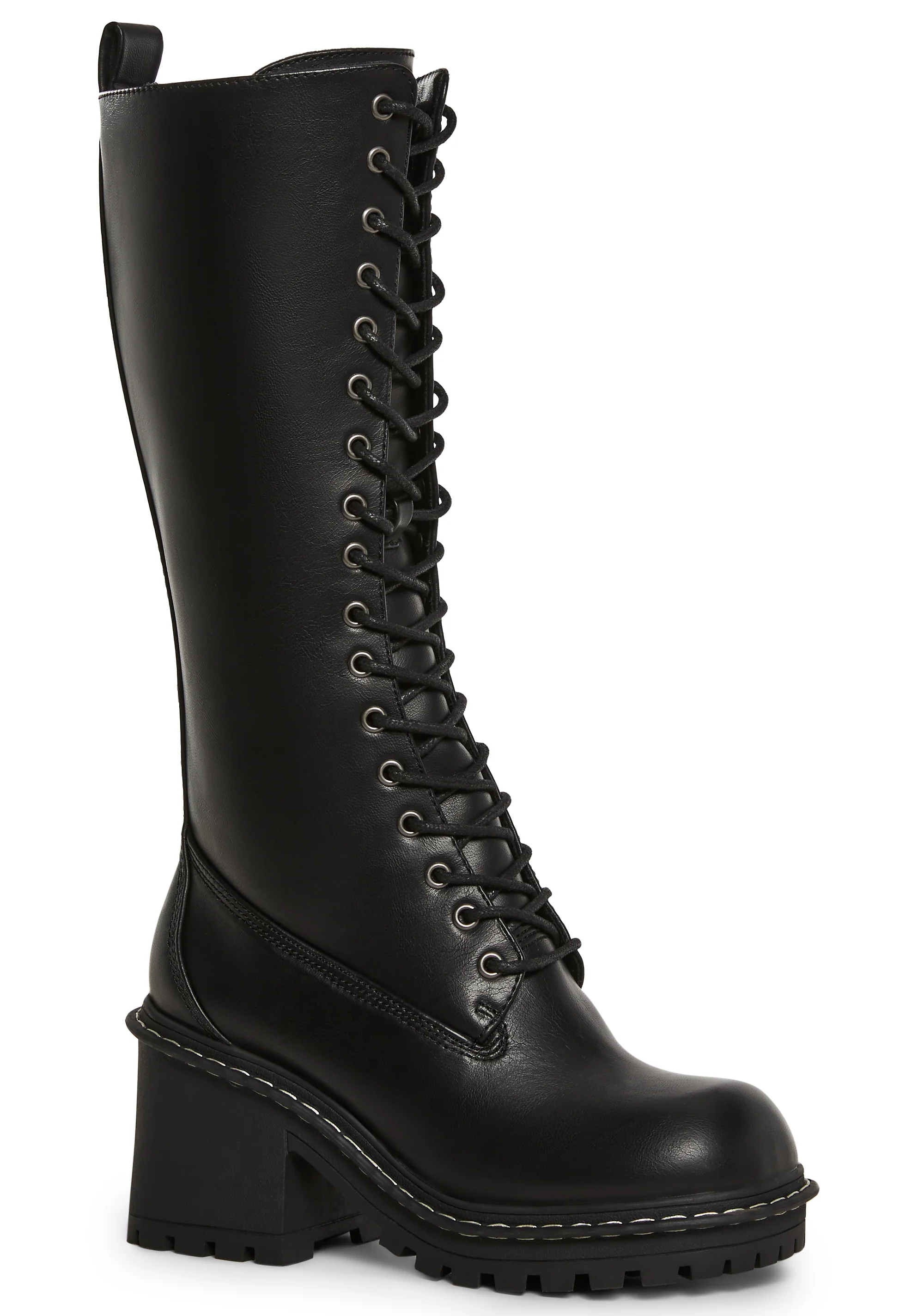 Record Shopping Knee High Boots - Image 2