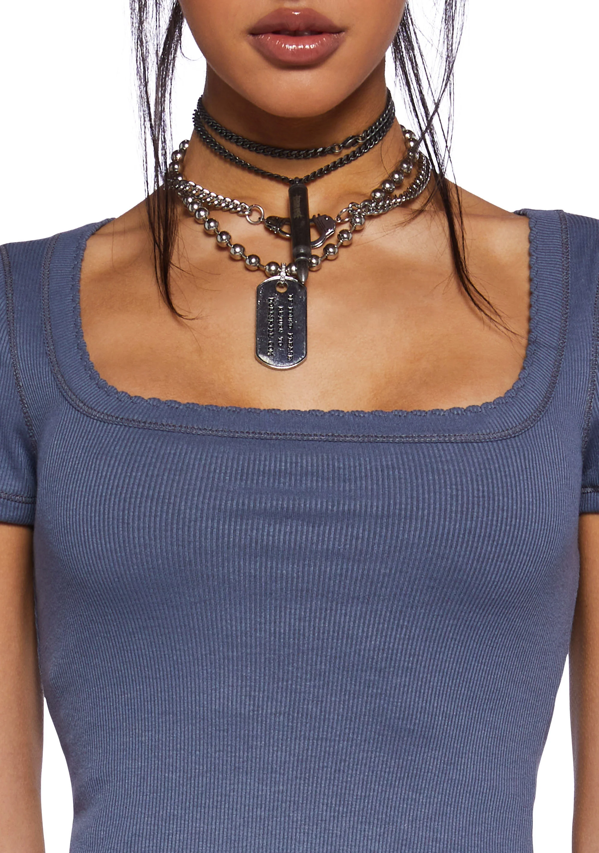 Record Store Date Short Sleeve Top - Gray - Image 5