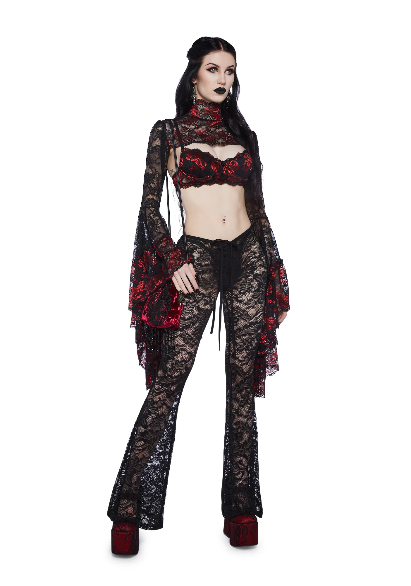 Gothic Fires Lace Shrug - Image 2