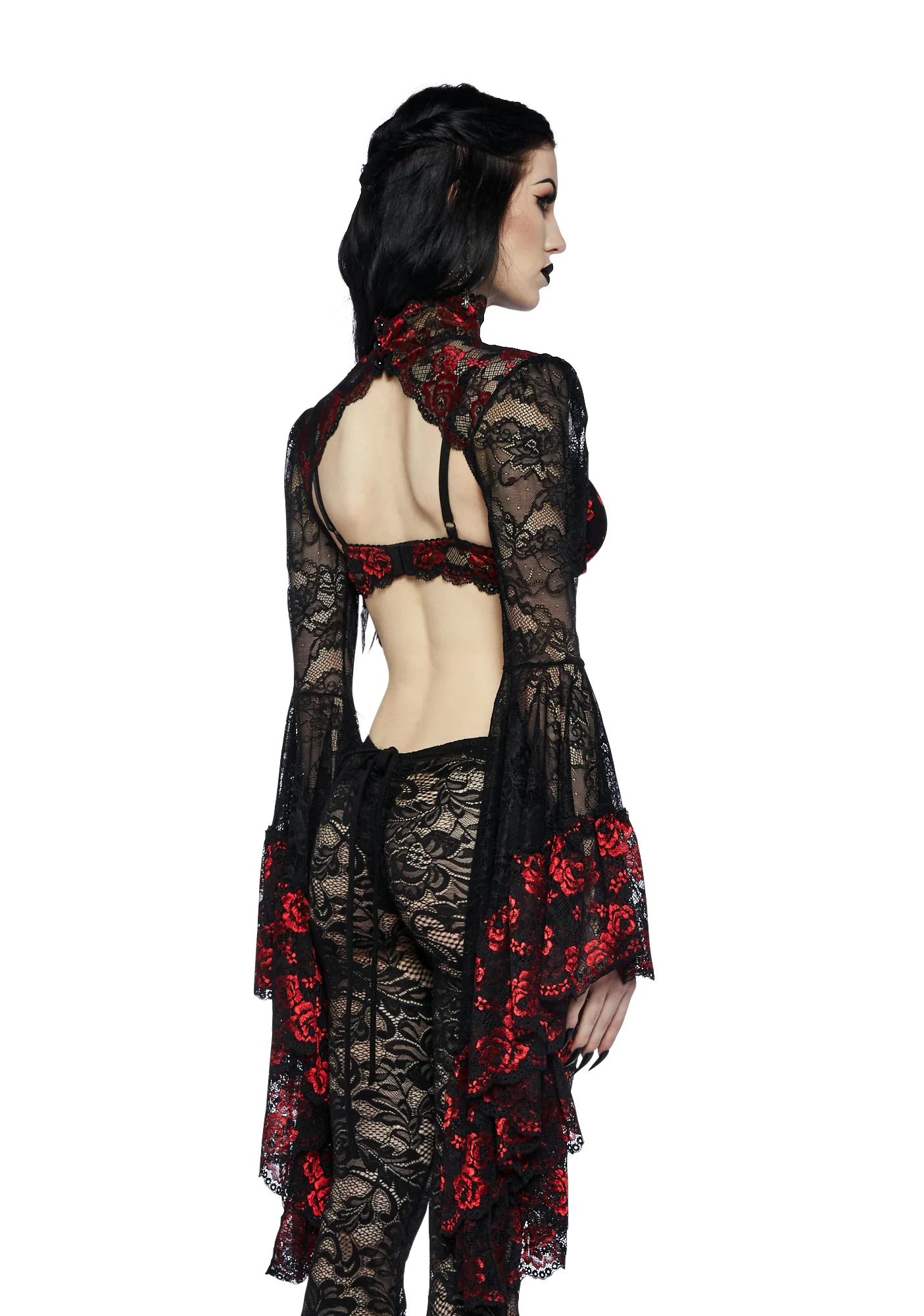 Gothic Fires Lace Shrug - Image 4