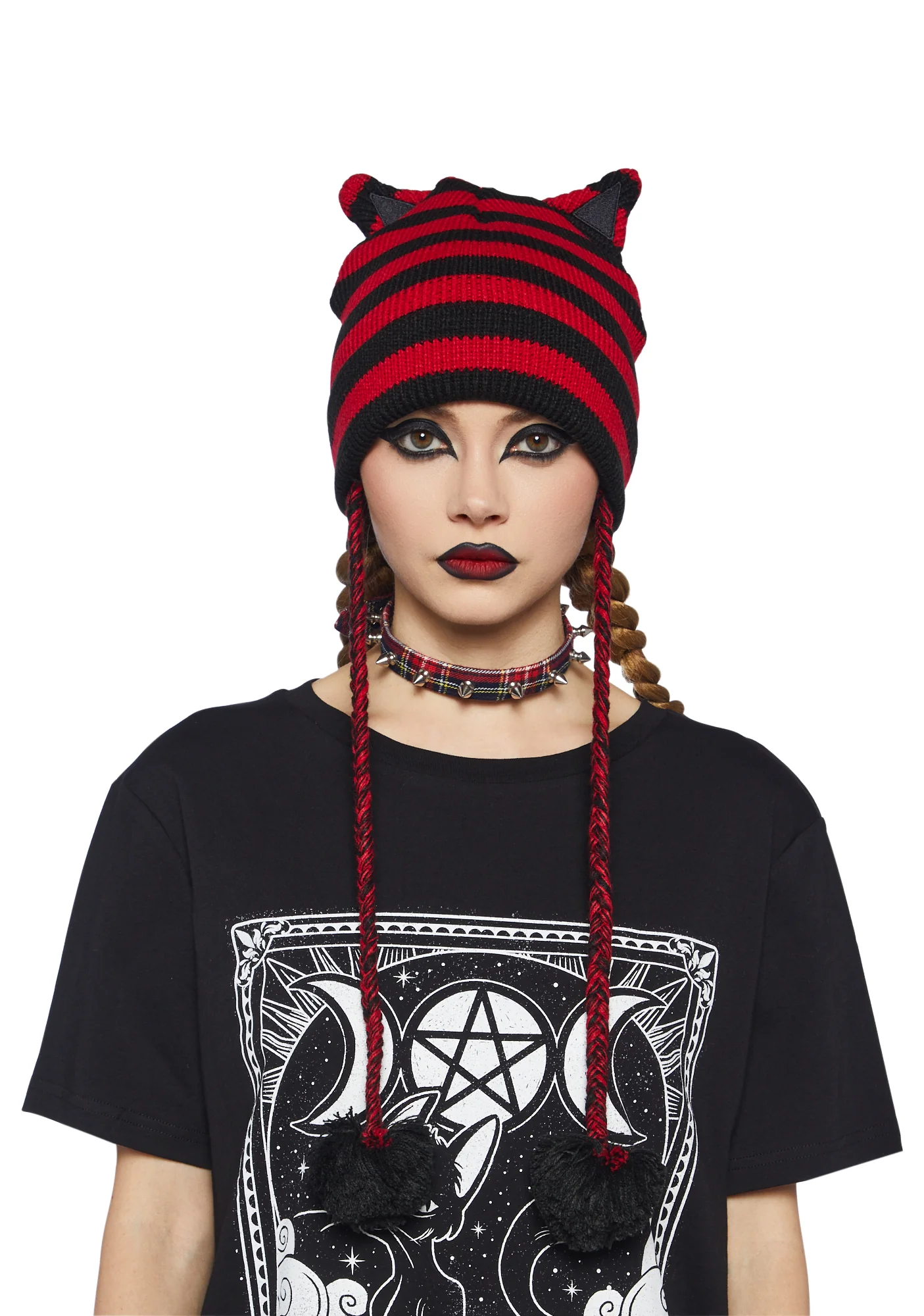 Cat Be Serious Knit Beanie - Image 4