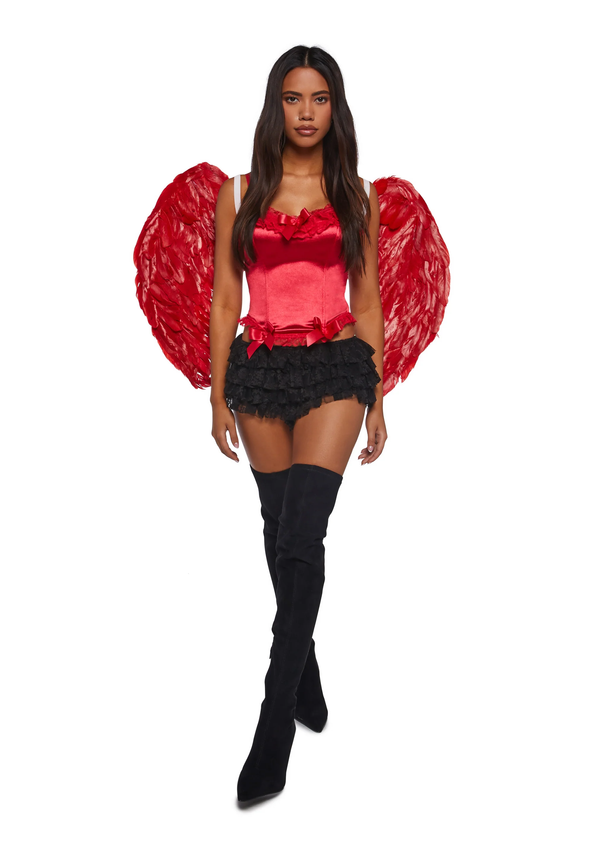 Romantic Age Corset Top - Red - Image 2