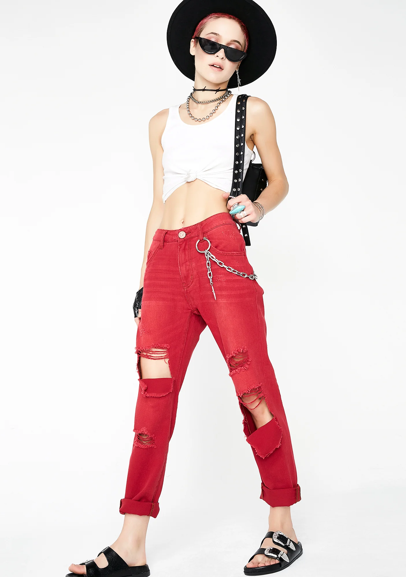 Red Envy Awesome Baggies High Waist Jeans - Image 2