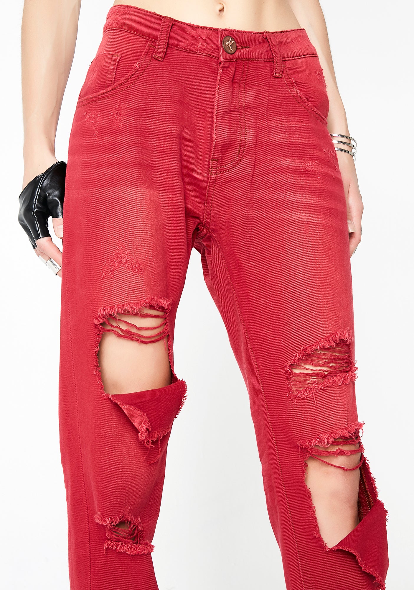 Red Envy Awesome Baggies High Waist Jeans - Image 3
