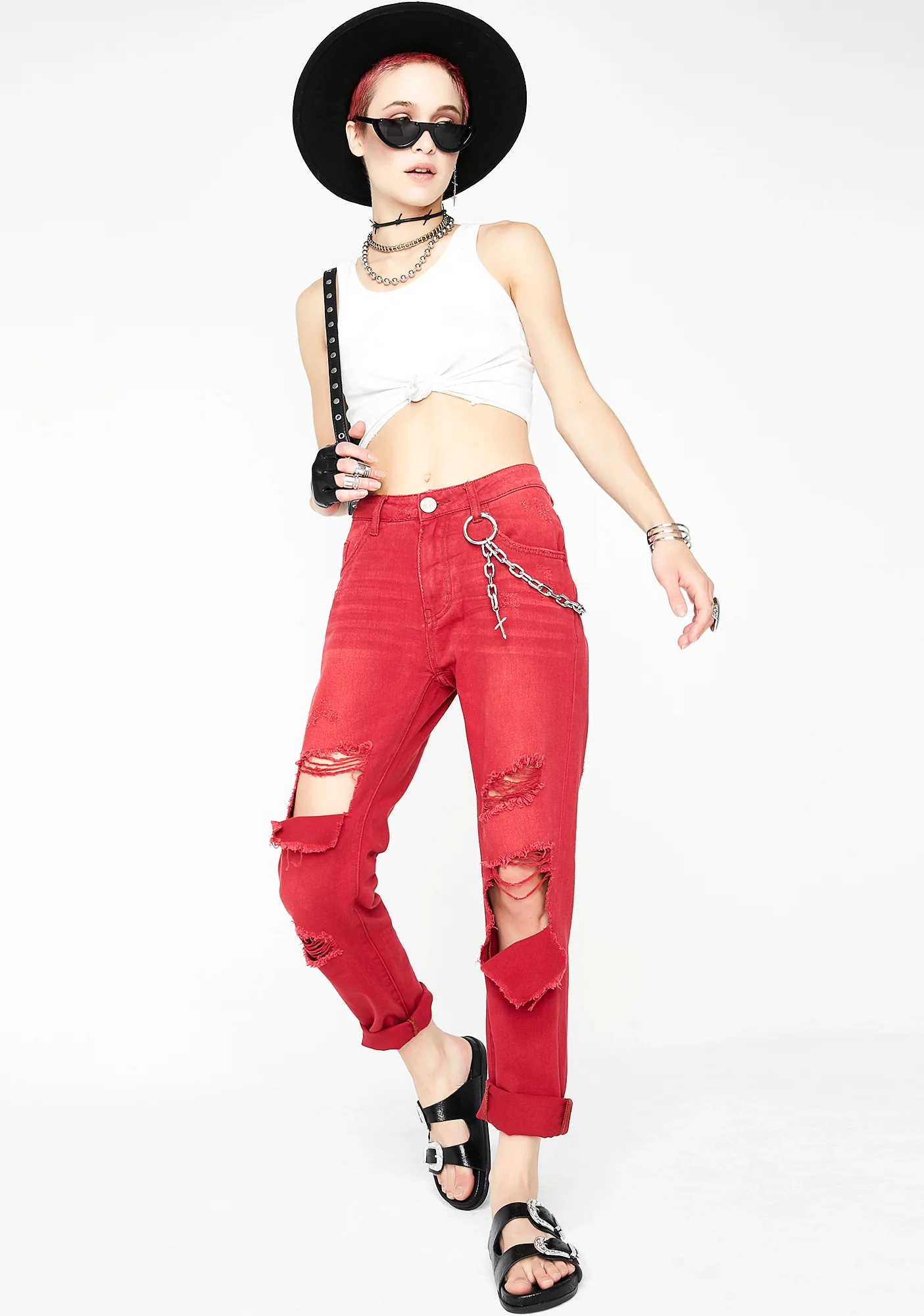 Red Envy Awesome Baggies High Waist Jeans - Image 5