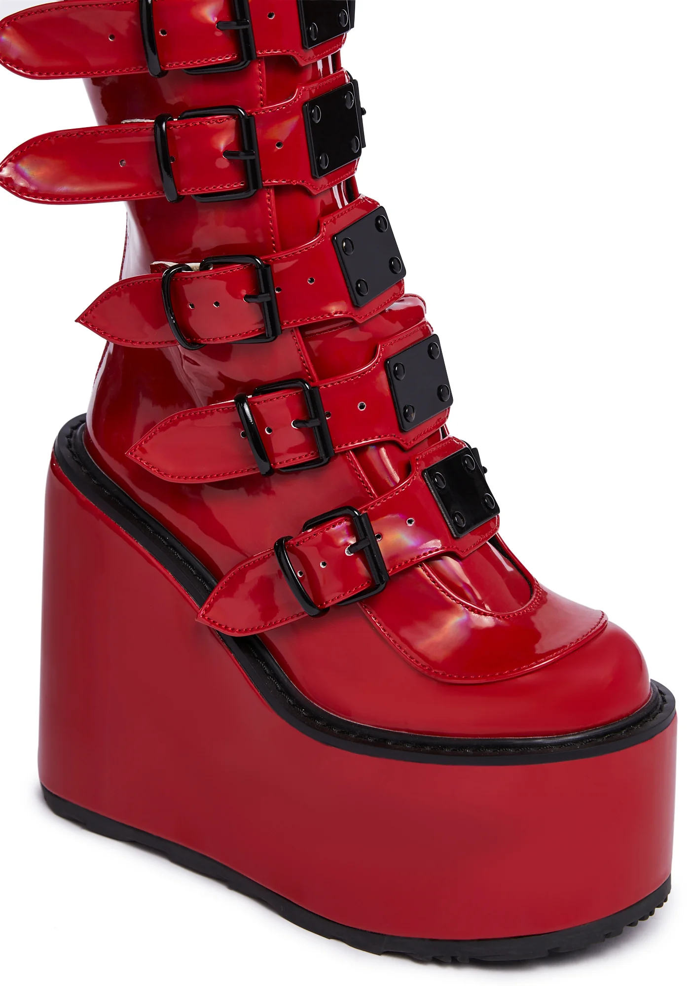 Red Holographic Trinity Boots - Image 2