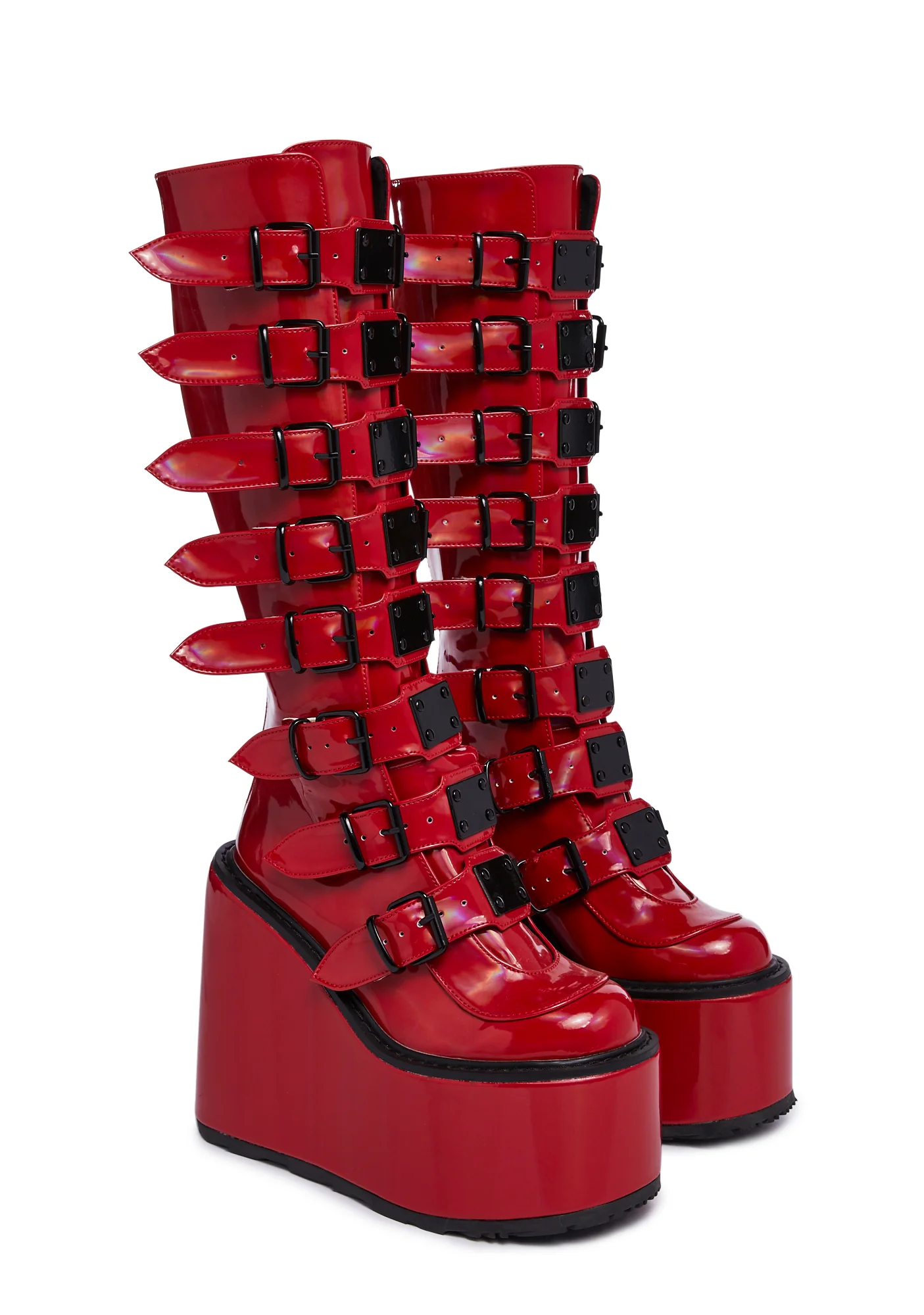 Red Holographic Trinity Boots - Image 3