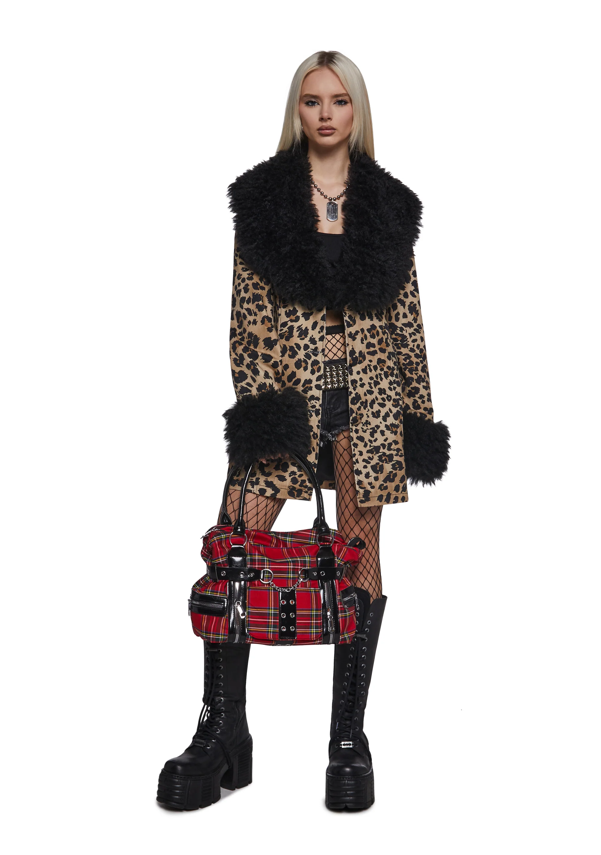 Rebel Class Plaid Shoulder Bag - Image 6