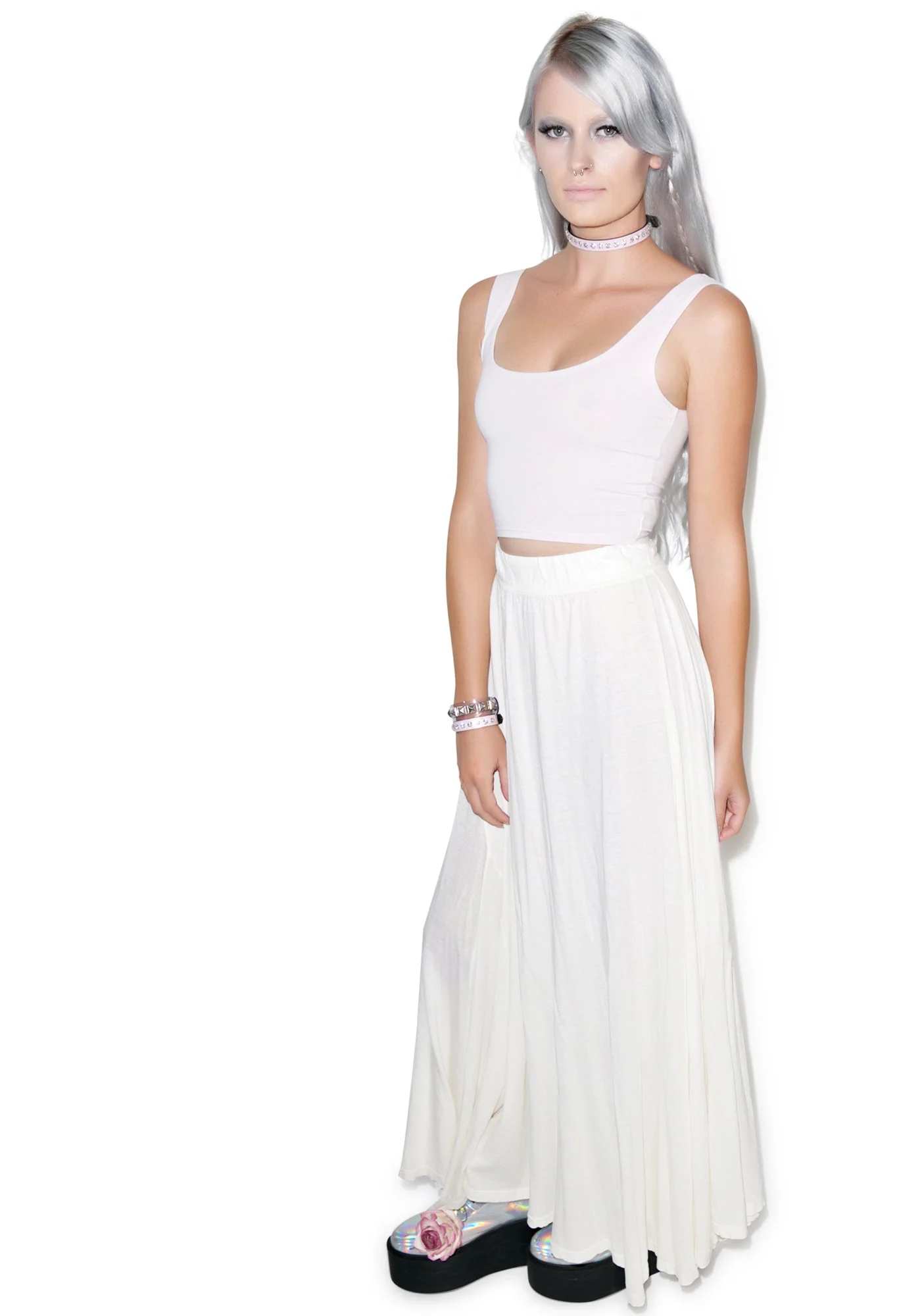 Reeves Fitted Crop Tank - Pink - Image 21