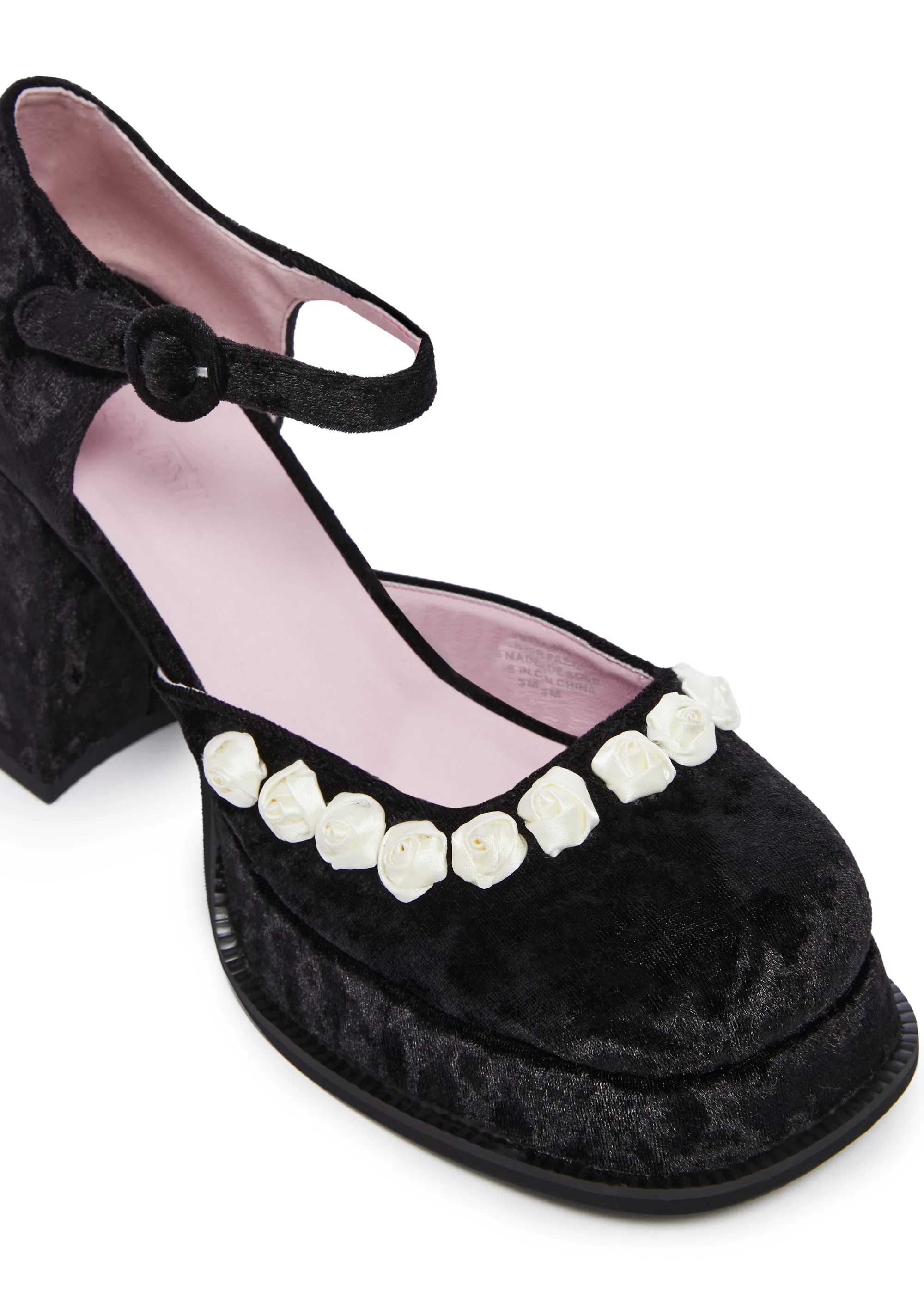 Refined Rose Platform Mary Janes - Image 3