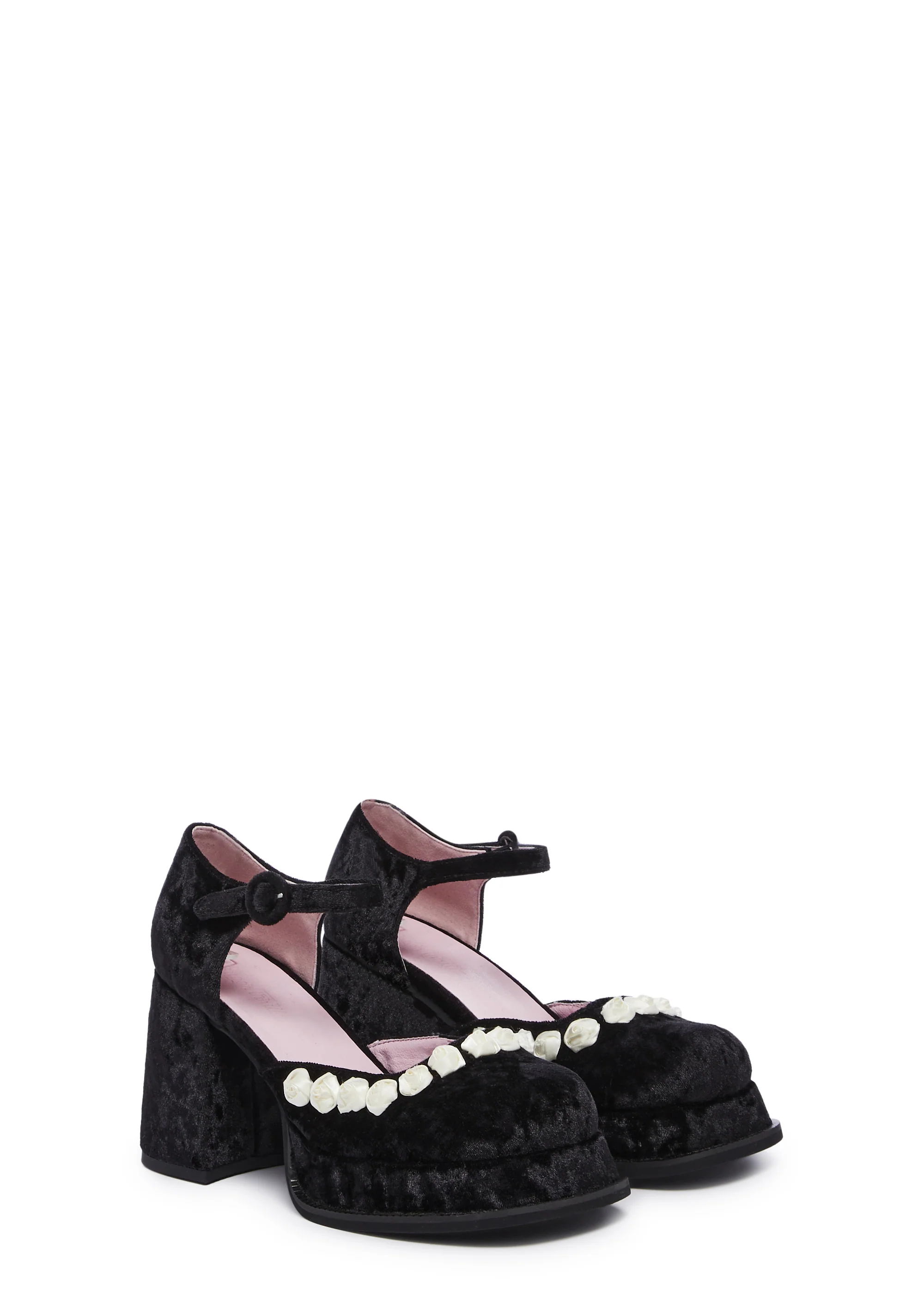 Refined Rose Platform Mary Janes - Image 4