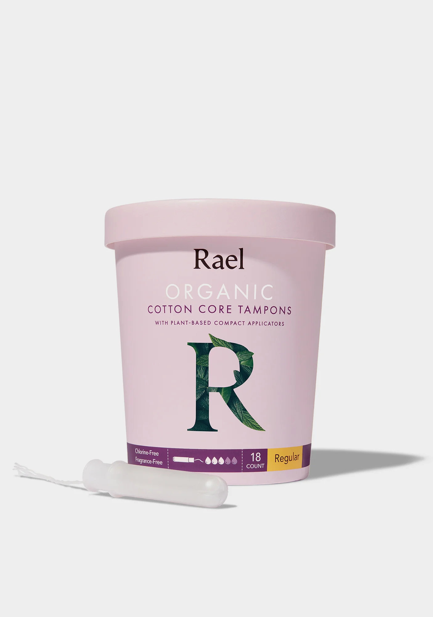 Regular Organic Cotton Tampons With Plant-Based Applicators - Image 2