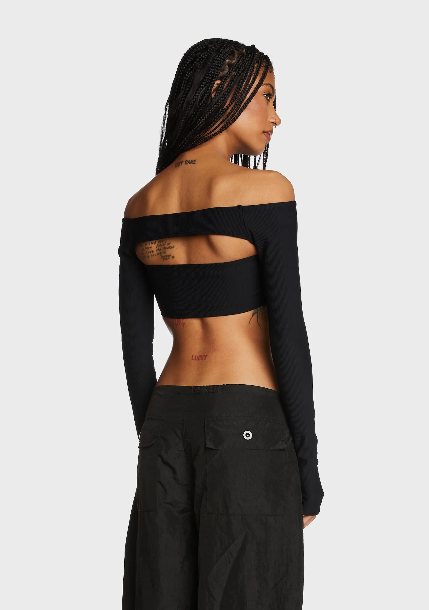 Reign Two Piece Ribbed Crop Top - Image 4