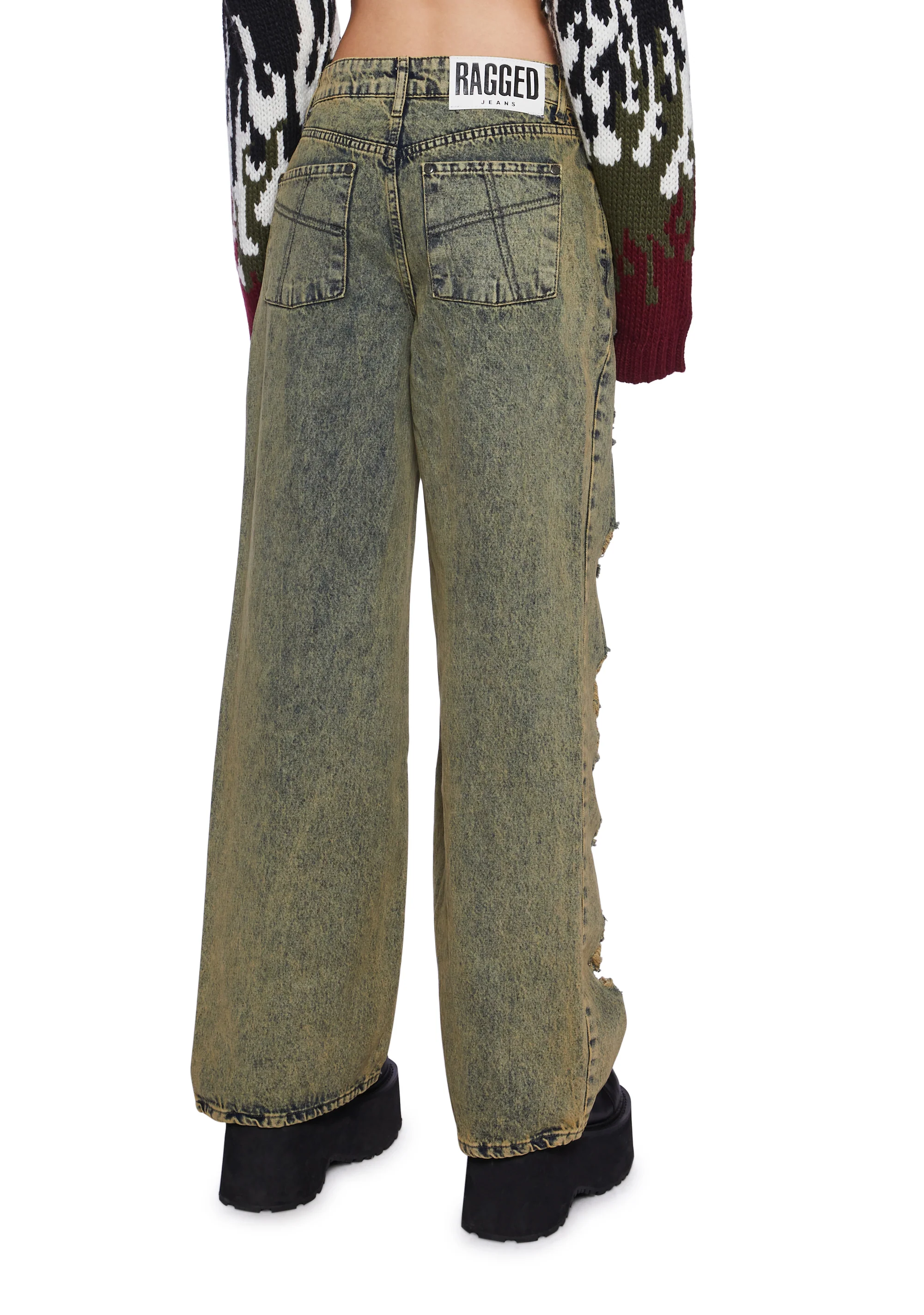 Dirty Wash Shredded Release Jeans - Image 4