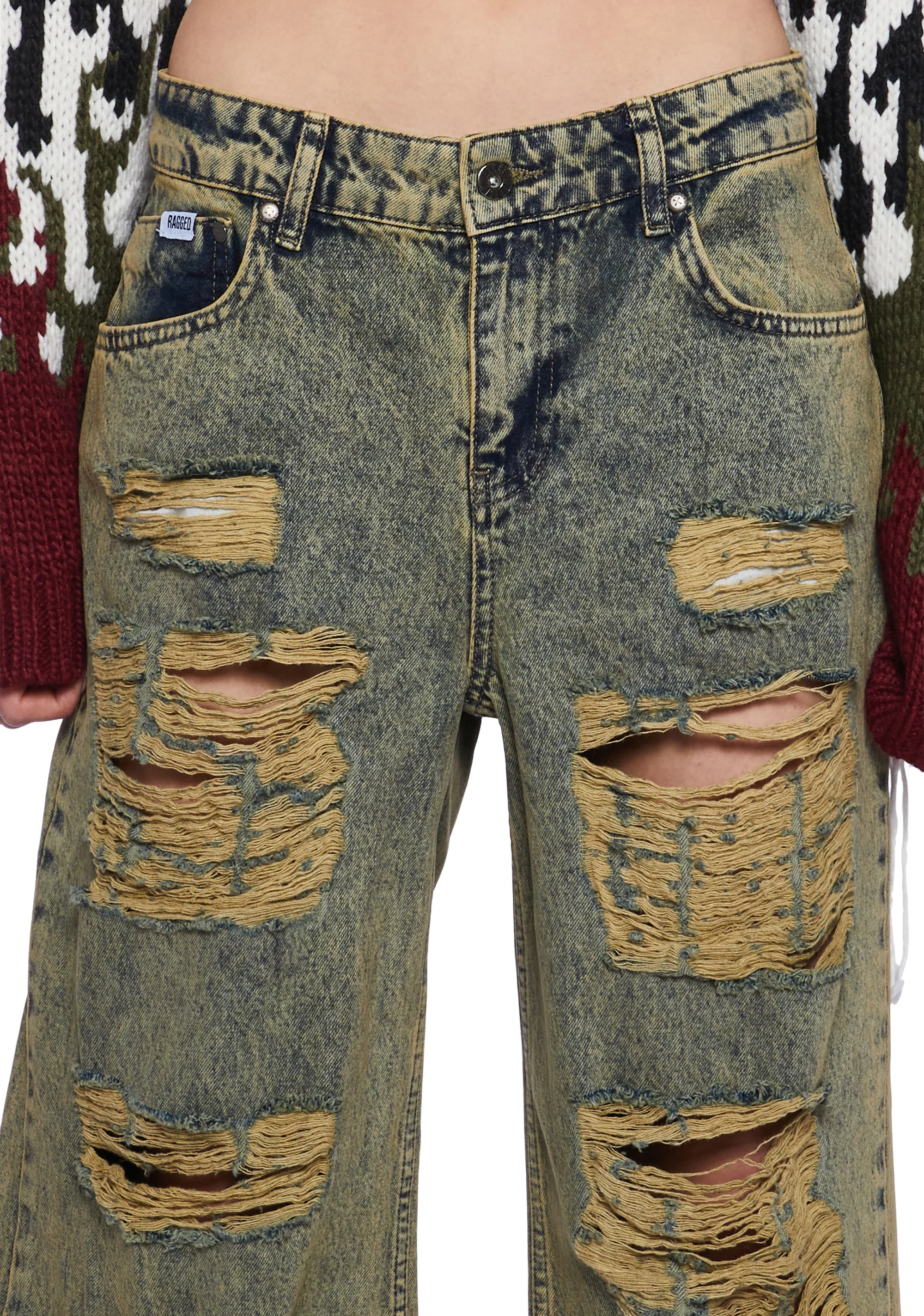 Dirty Wash Shredded Release Jeans - Image 5