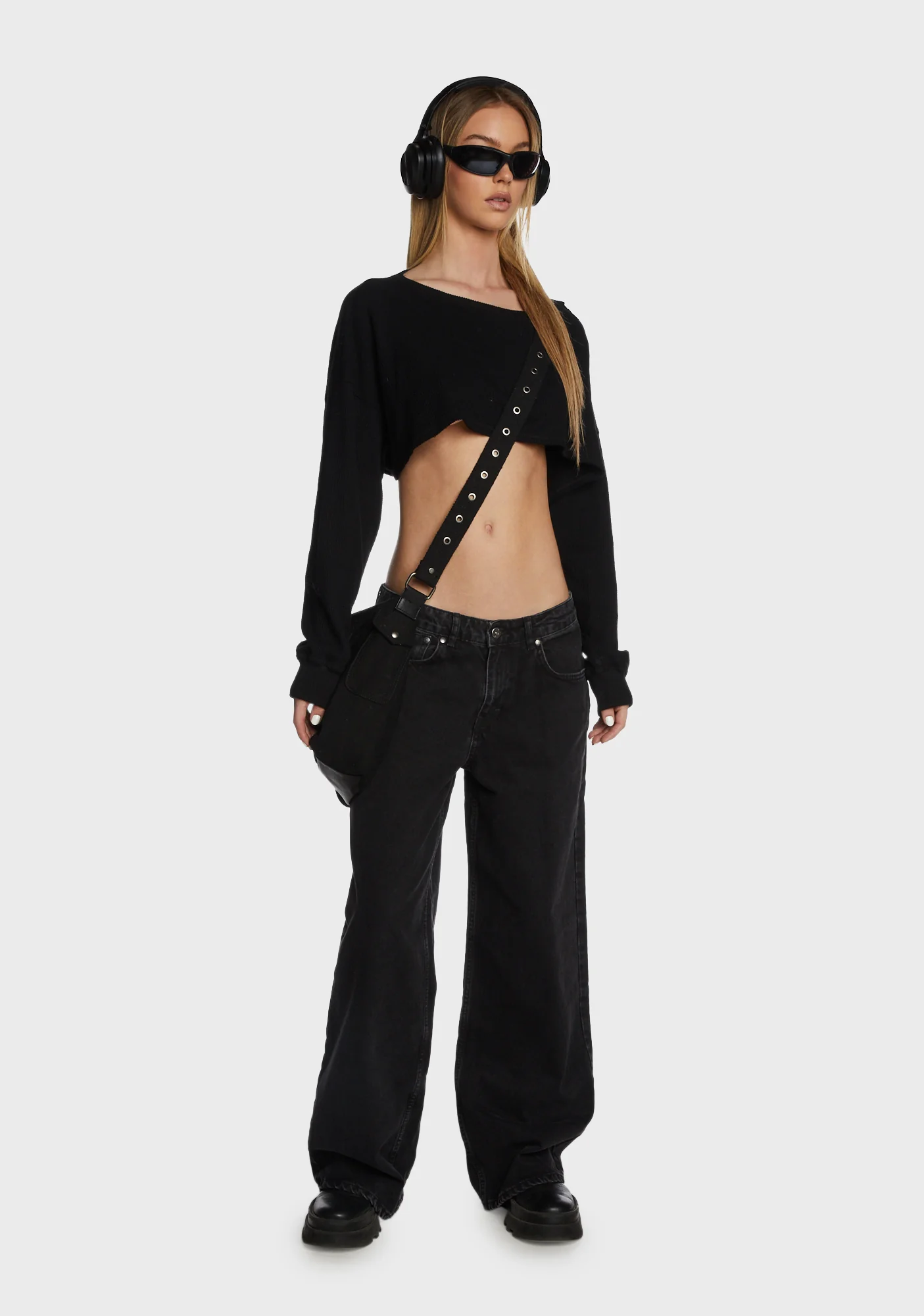 Release Low Rise Jeans - Charcoal - Image 3