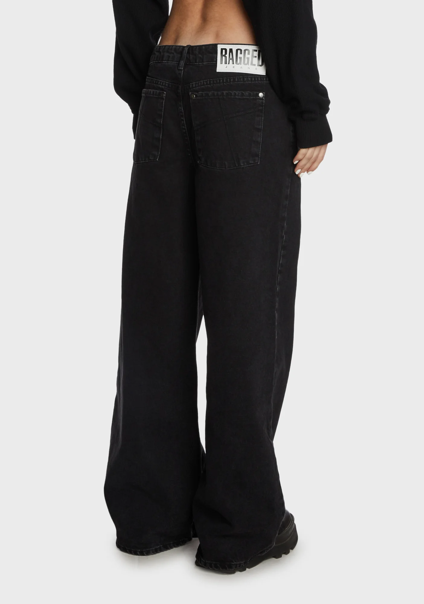 Release Low Rise Jeans - Charcoal - Image 4