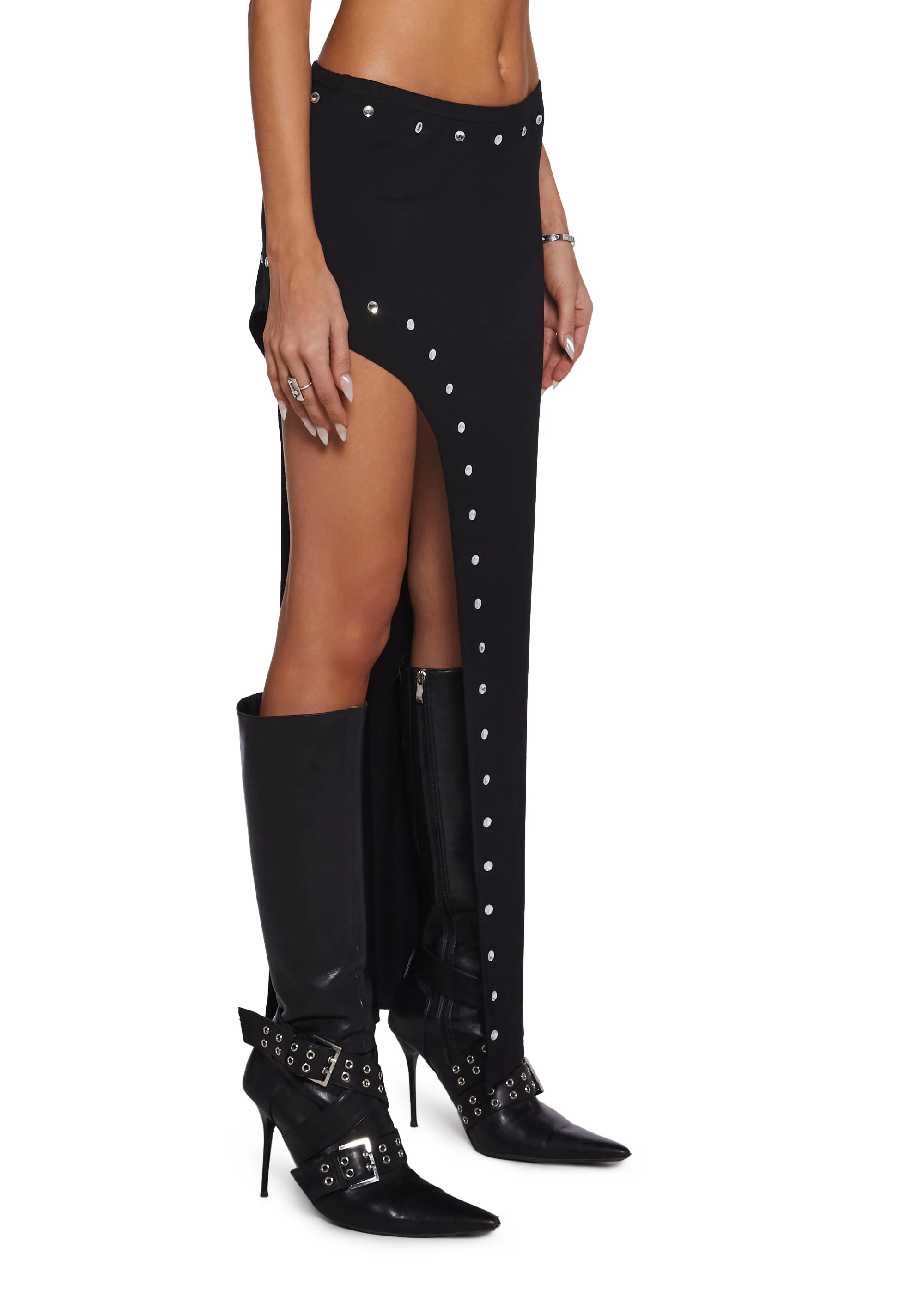 Relentless Glam Asymmetrical Maxi Skirt - Image 3