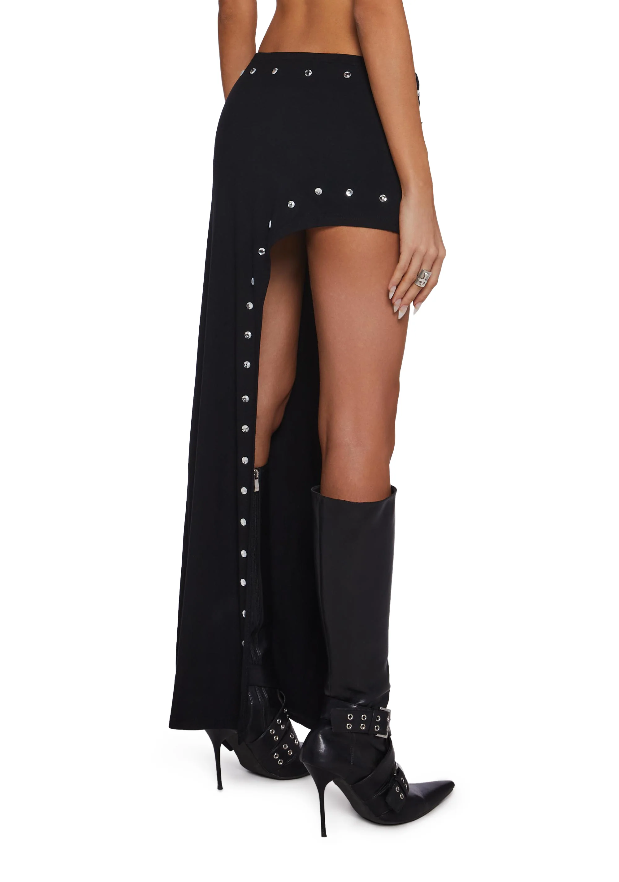 Relentless Glam Asymmetrical Maxi Skirt - Image 4