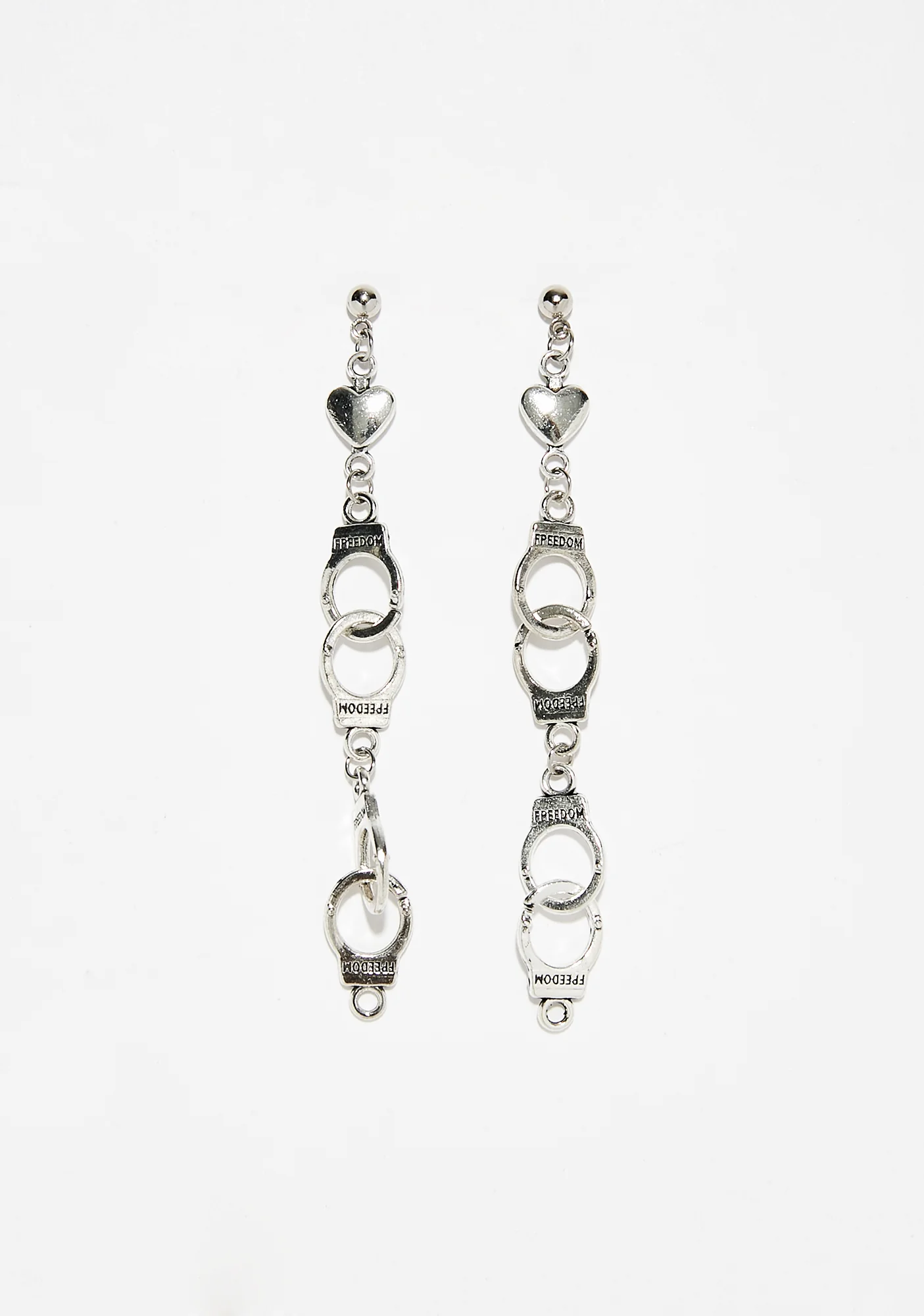 Remain Silent Handcuff Earrings - Image 2