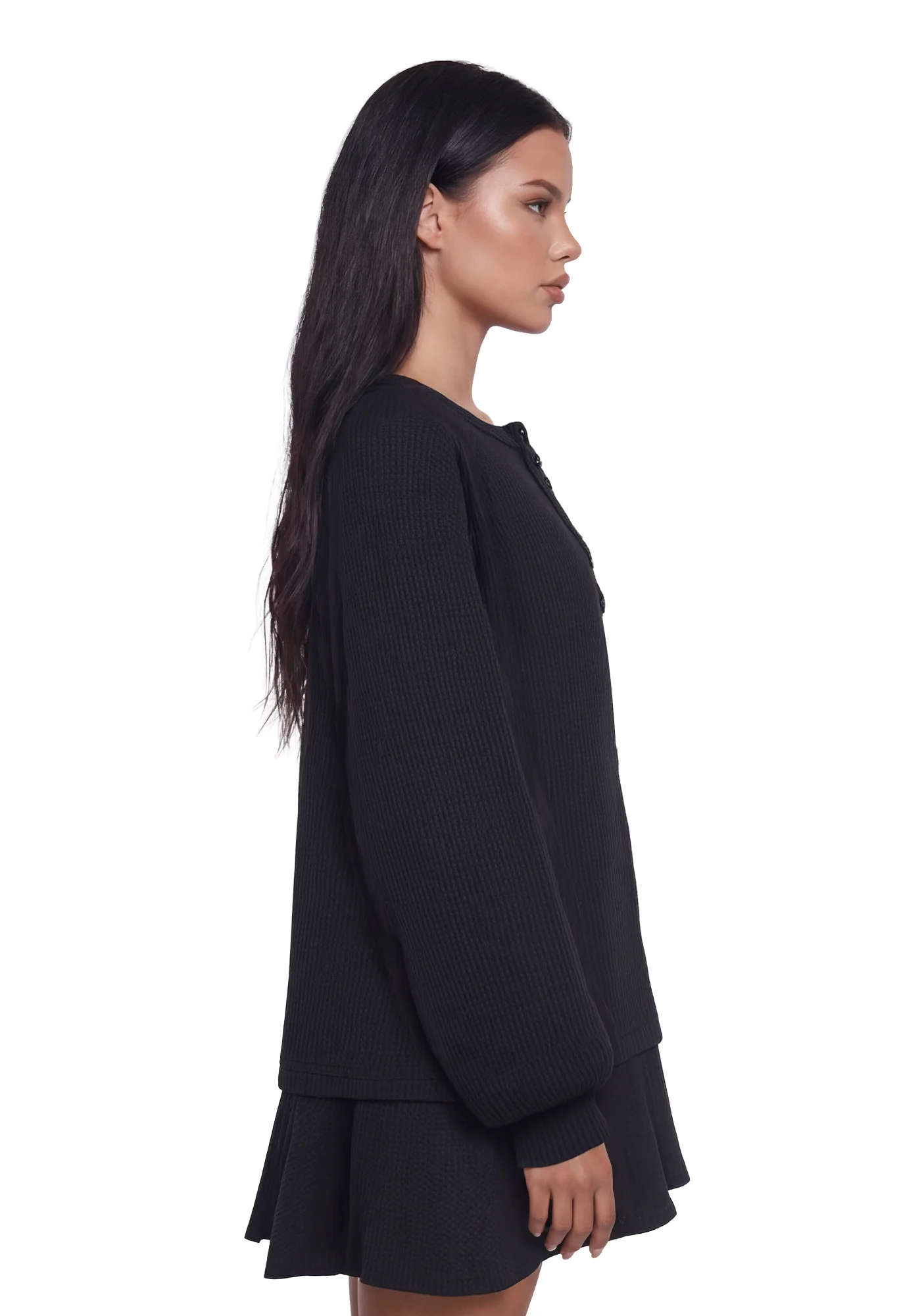 First Glances Trapeze Dress - Black - Image 3