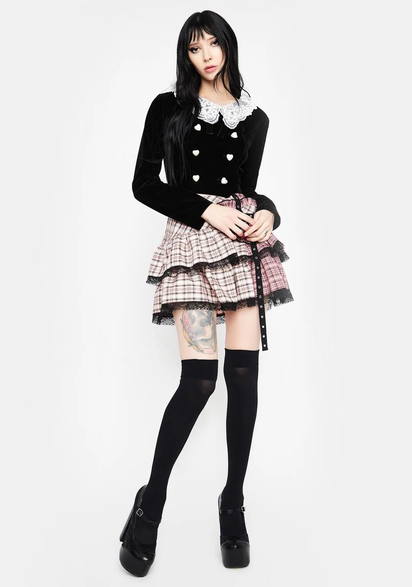 Retro Academy Doll Collar Jacket - Image 3