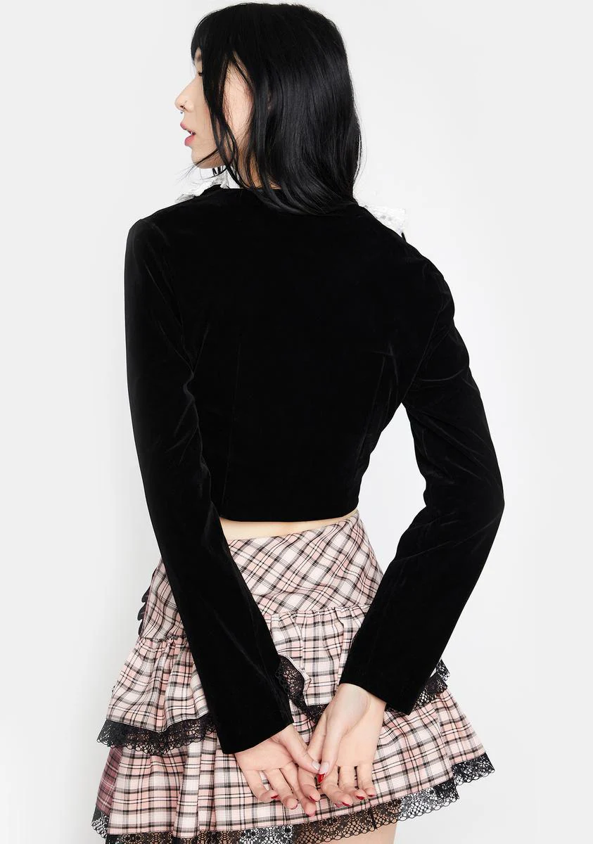 Retro Academy Doll Collar Jacket - Image 4