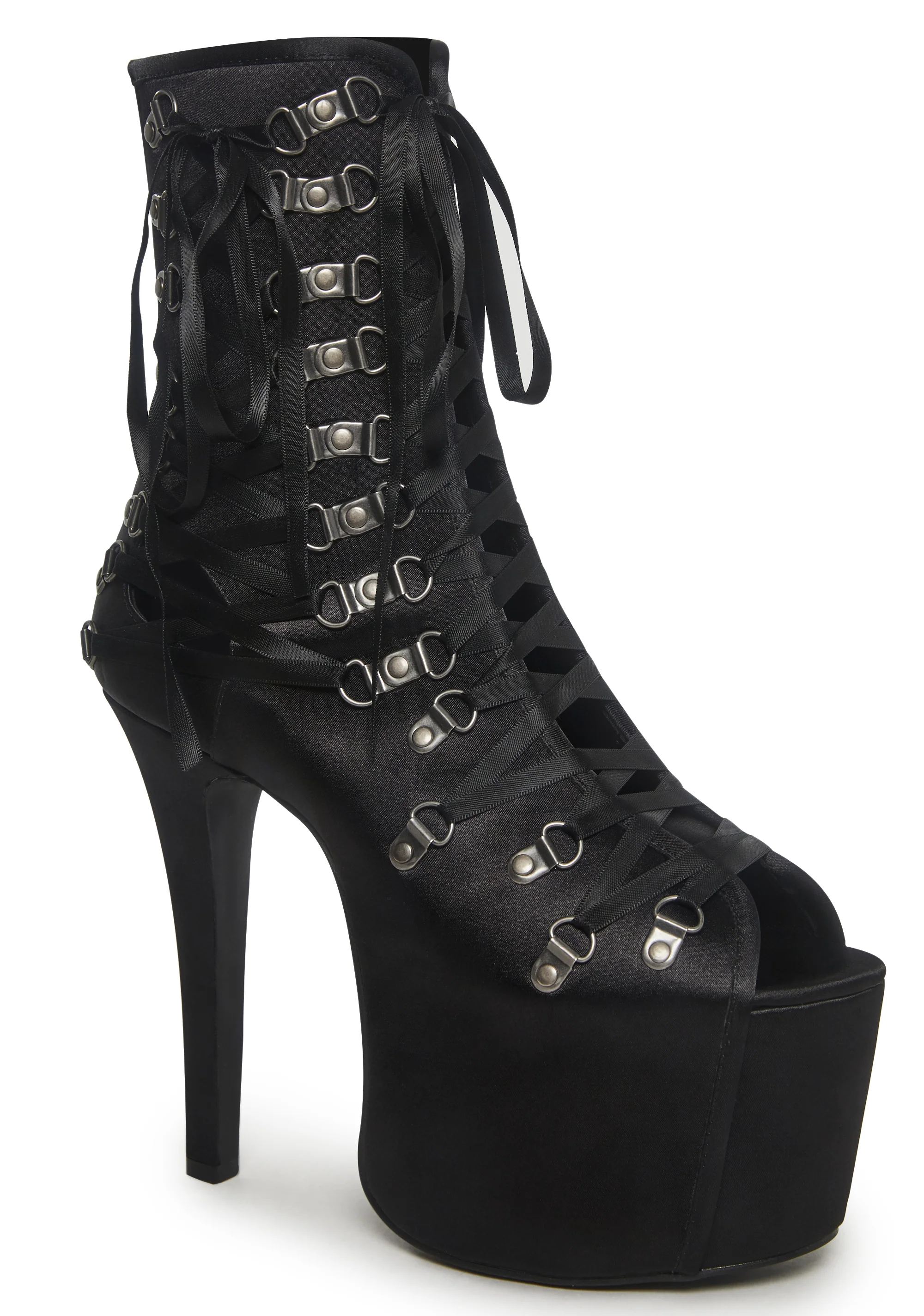 Glamtopia Lace -Up Platform Heels - Image 2