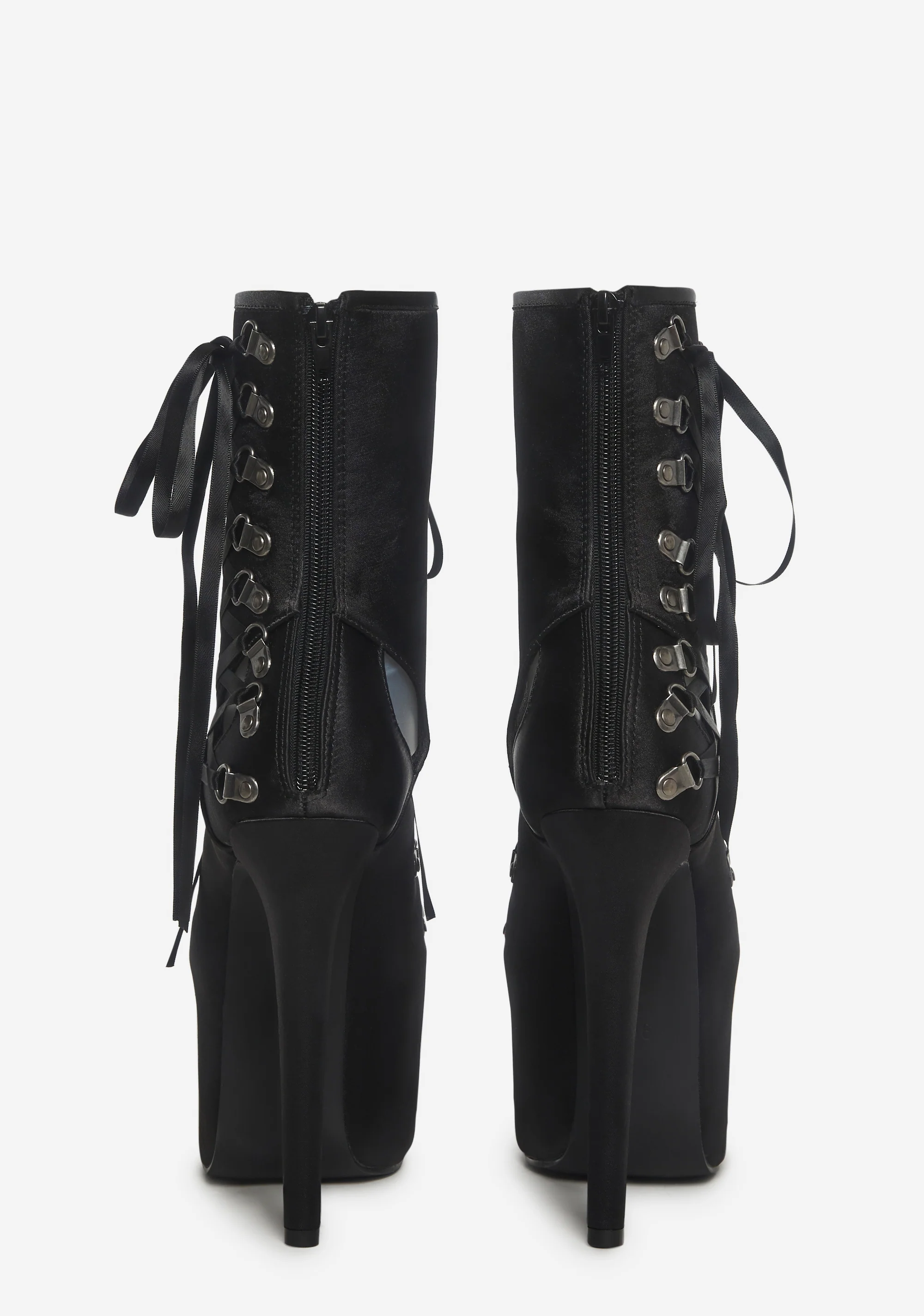 Glamtopia Lace -Up Platform Heels - Image 4