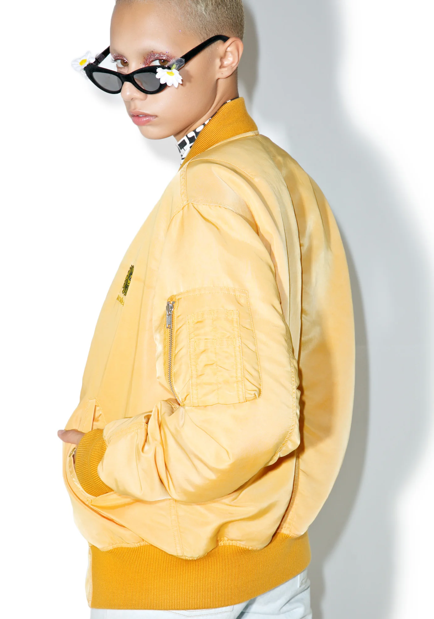 Reversible Acid Wash Bomber Jacket - Image 2