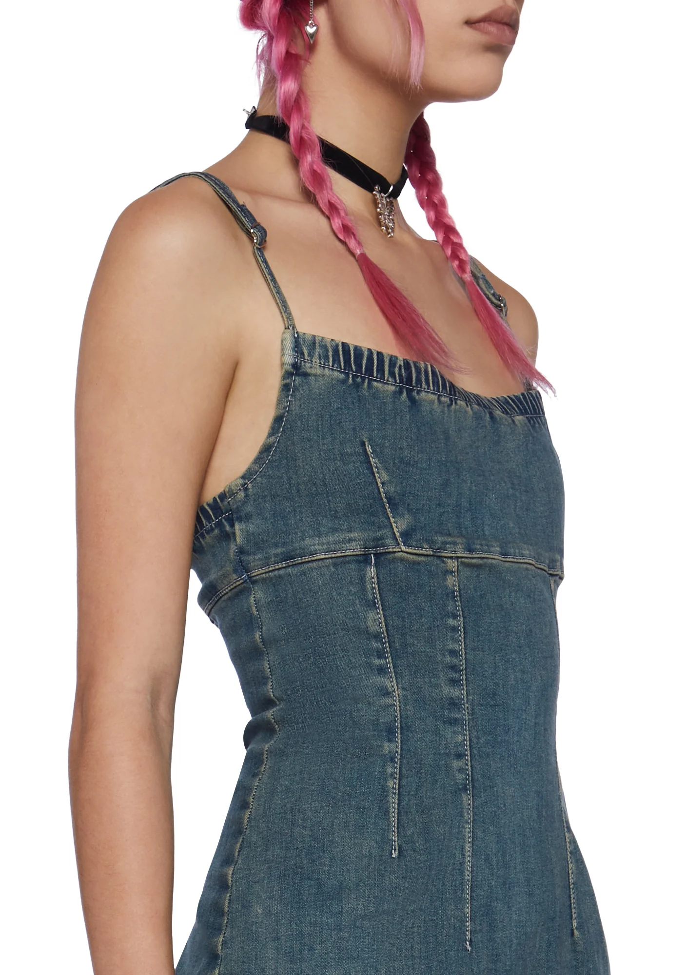 Reyne Denim Midi Dress - Image 2