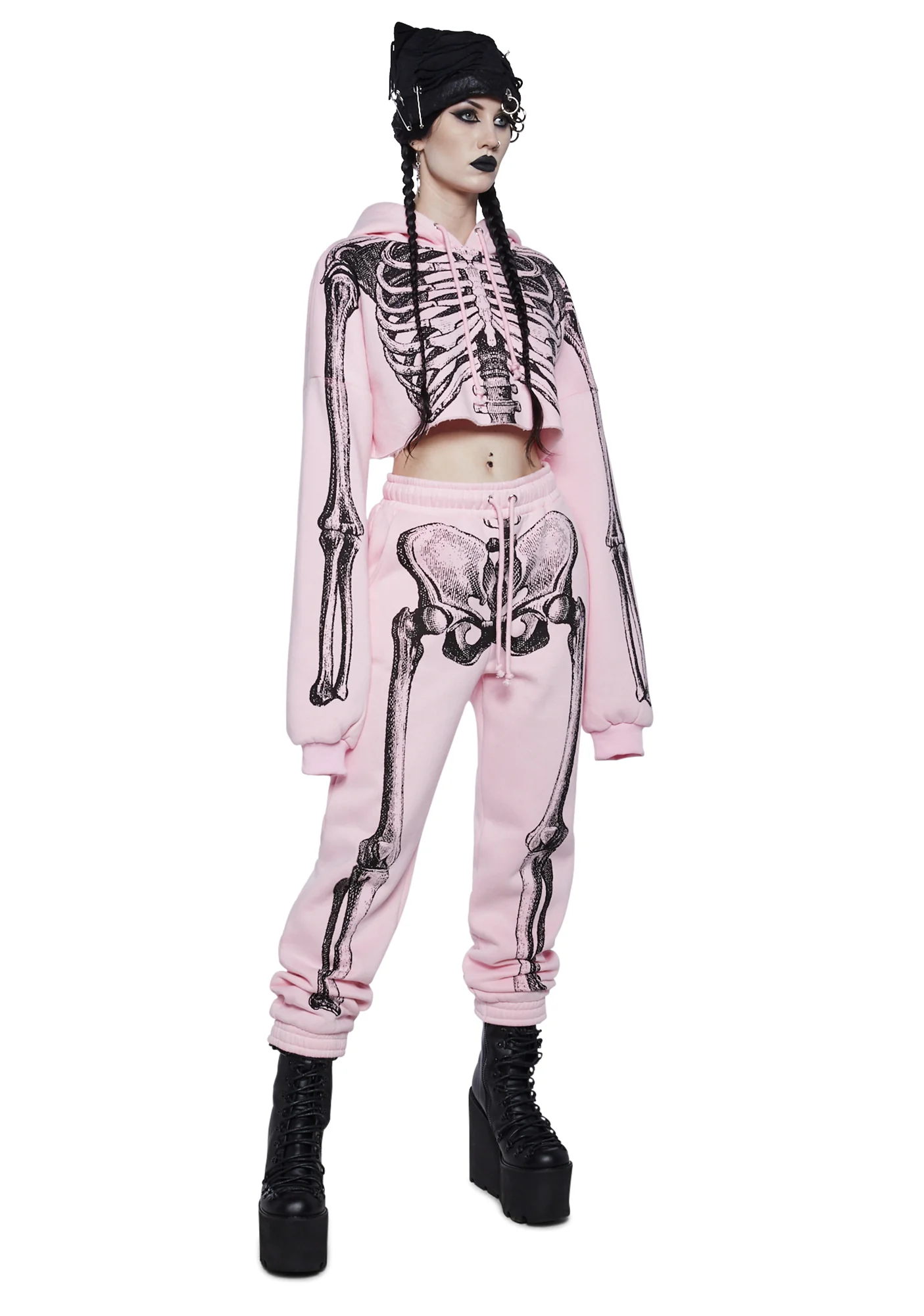 Rib By Rib Cropped Hoodie - Image 2