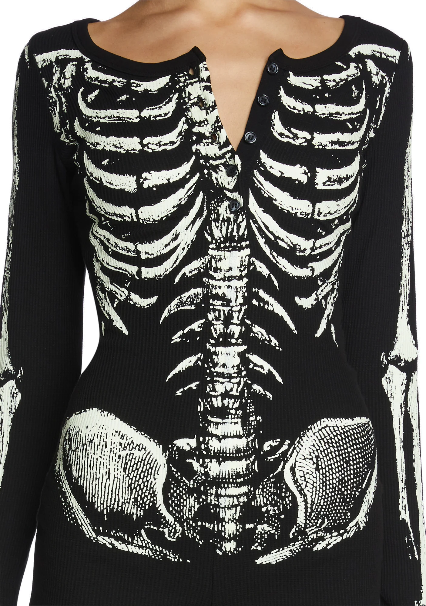 Rib By Rib Long Sleeve Romper - Image 4