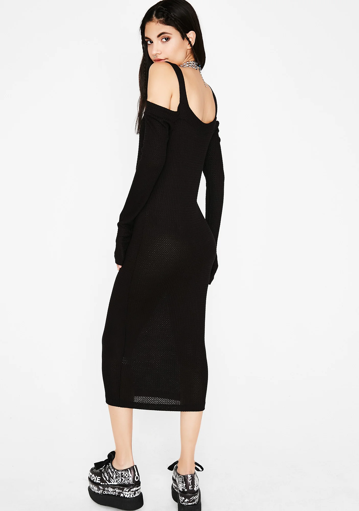 Rich Craft Midi Dress - Image 4