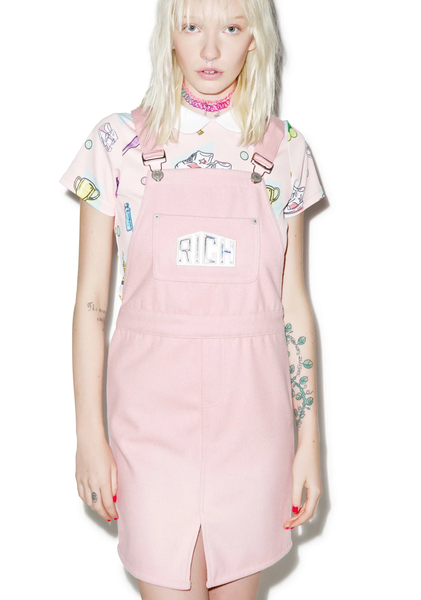Rich USA Overall Skirt - Pink - Image 2